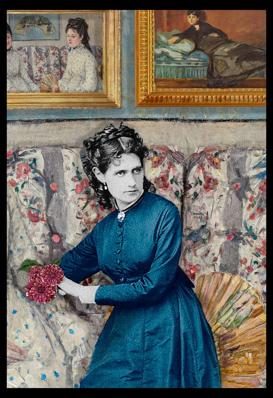 Berthe Morisot with Dahlia (Muse to Edouard Manet)