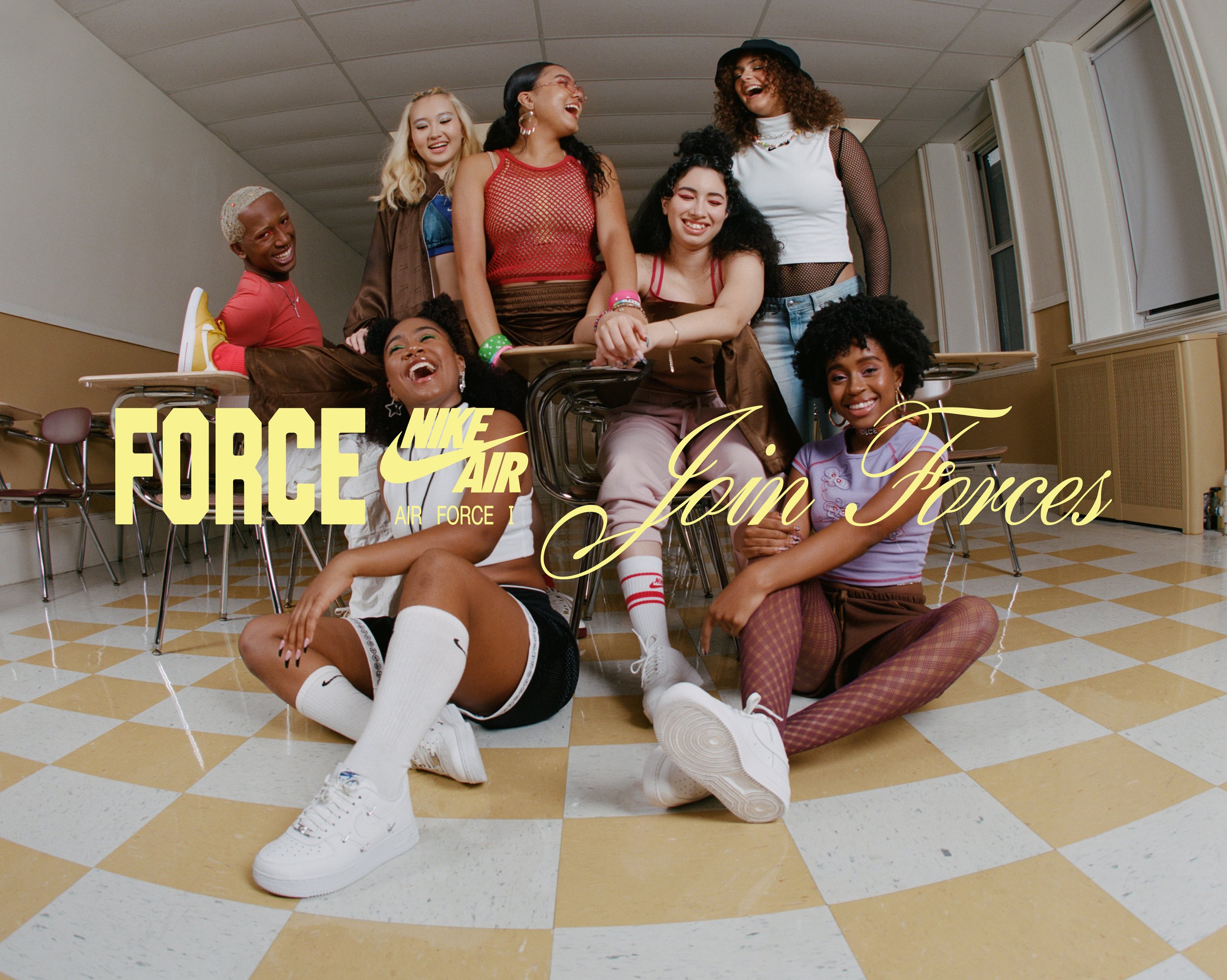  Join Forces: Celebrating 40 Years of Force  Air Force 1 HO22  Role: Art Director Photographer: Sophie Hur Stylist: Beatriz Maues Dancers: Nevaeh, Cece, Tati, Maya, Gabby, Natalia, Diego 
