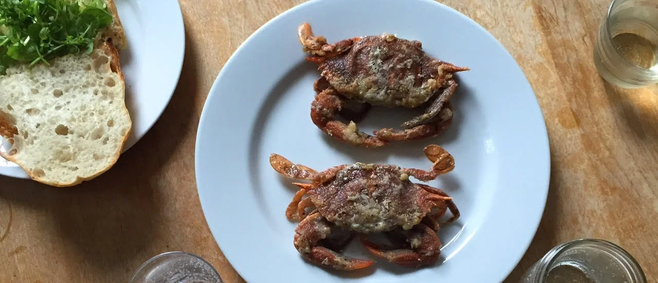 recipe: soft shell crab pasta + sandwiches