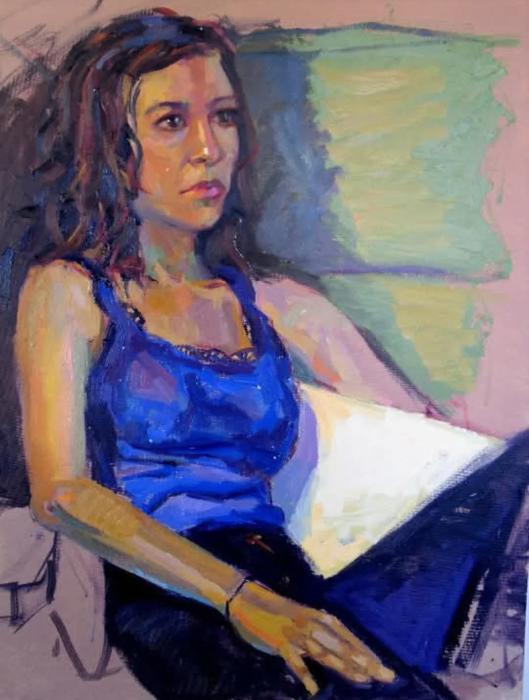 Julia, 2010,18×20in, Oil on Canvas. Sold.