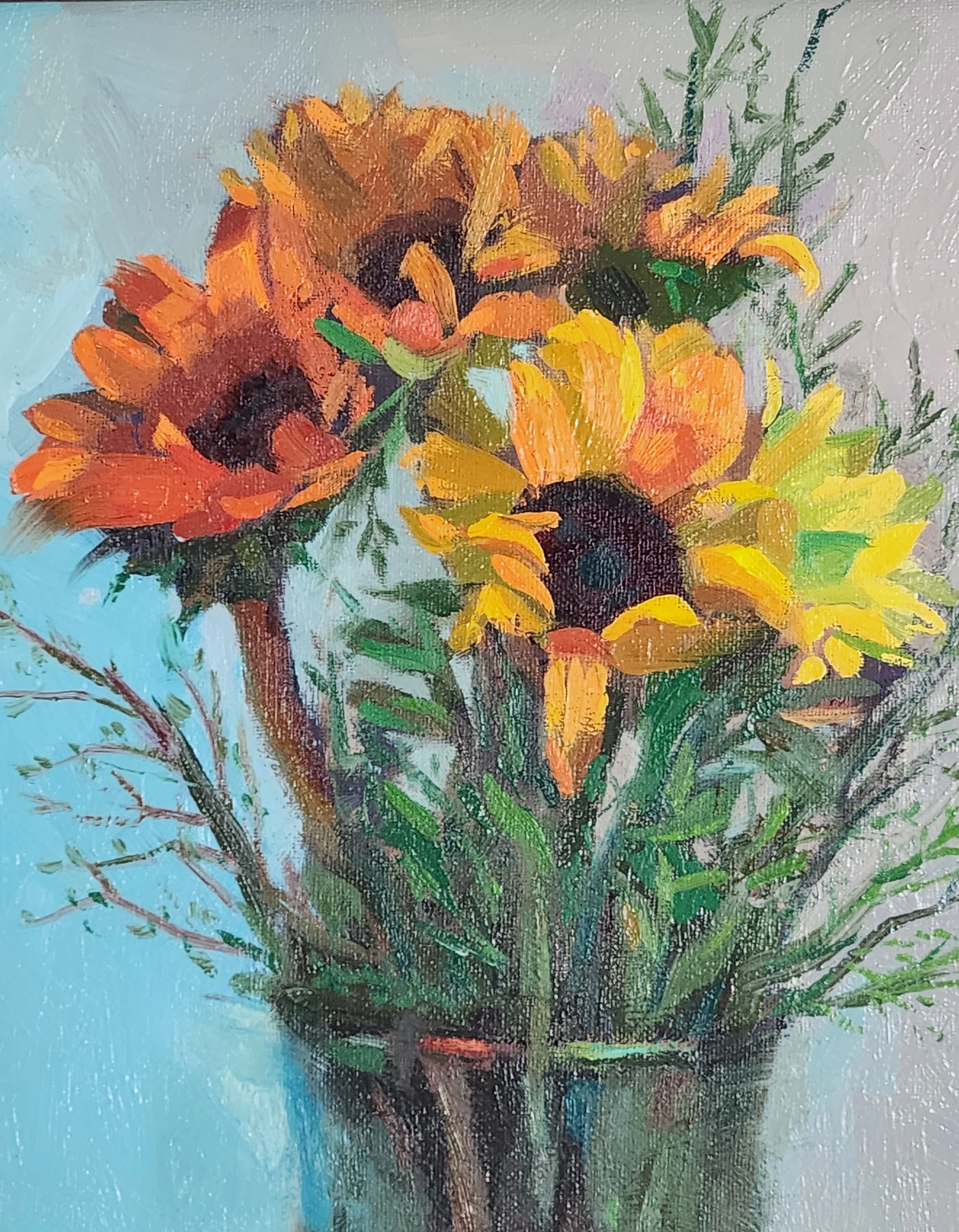 Bright side of life, 12x16, oil on canvas. Private collection.