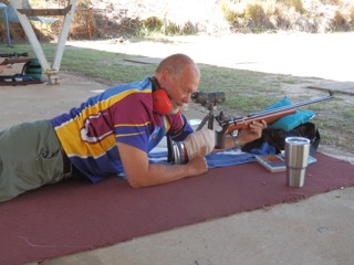 Mick getting ready to shoot