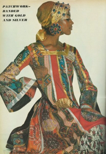 patchwork dress by Giorgio di Sant' Angelo