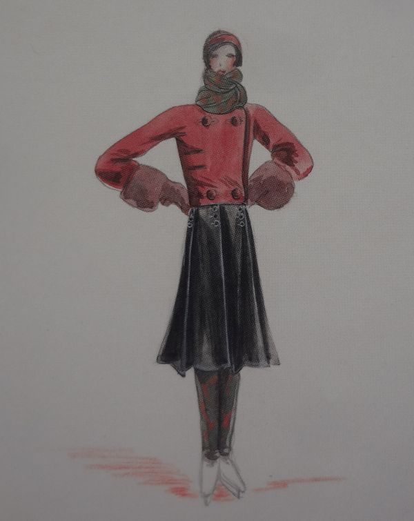 As shown in Jean Patou: A Fashionable Life , Emmanuelle Polle. The drawing is in the Patou archive.