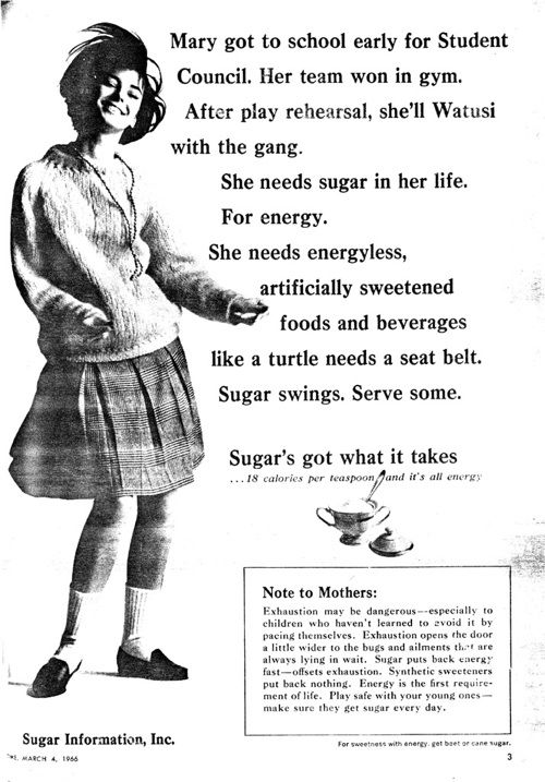 Pop Tarts and several Cokes for breakfast and she’ll be good to go.