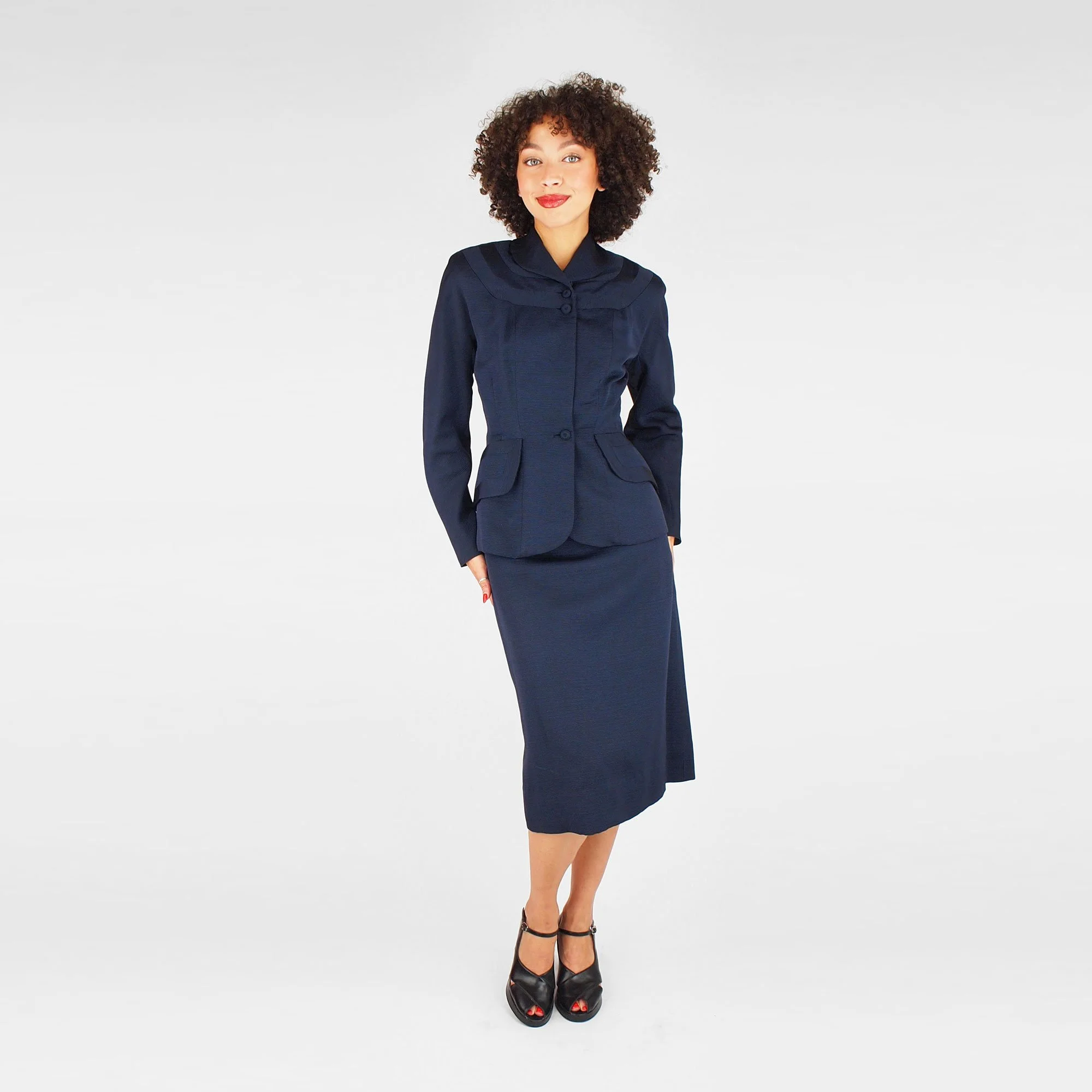 Rusan's 1951 Swansdown ottoman suit