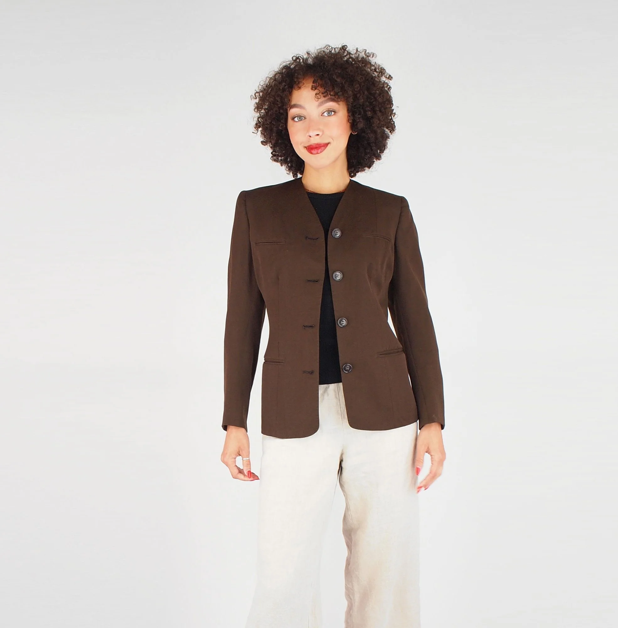 1940s Wool Gabardine Jacket from The Vogue