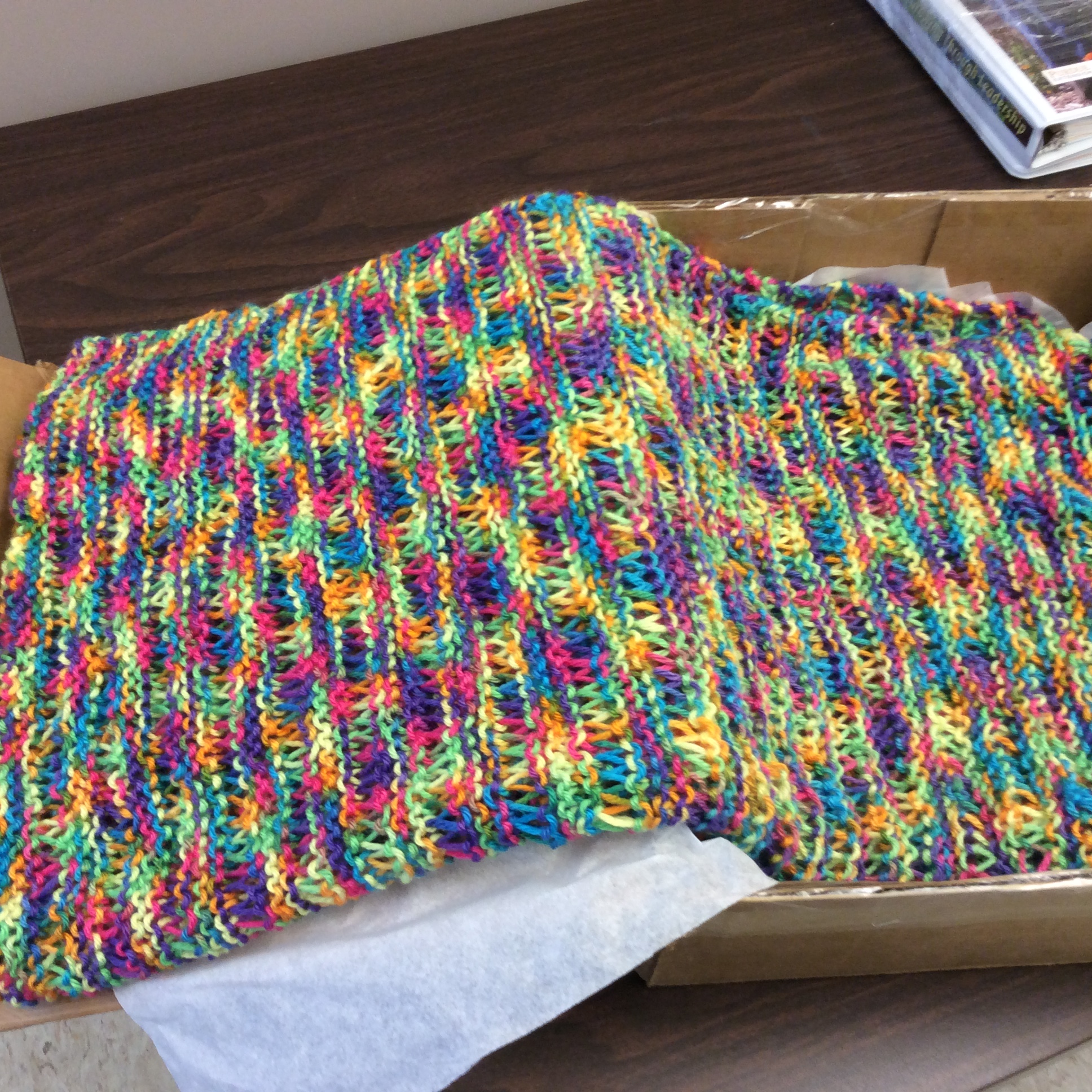 Rainbow Handcrafted Shawl