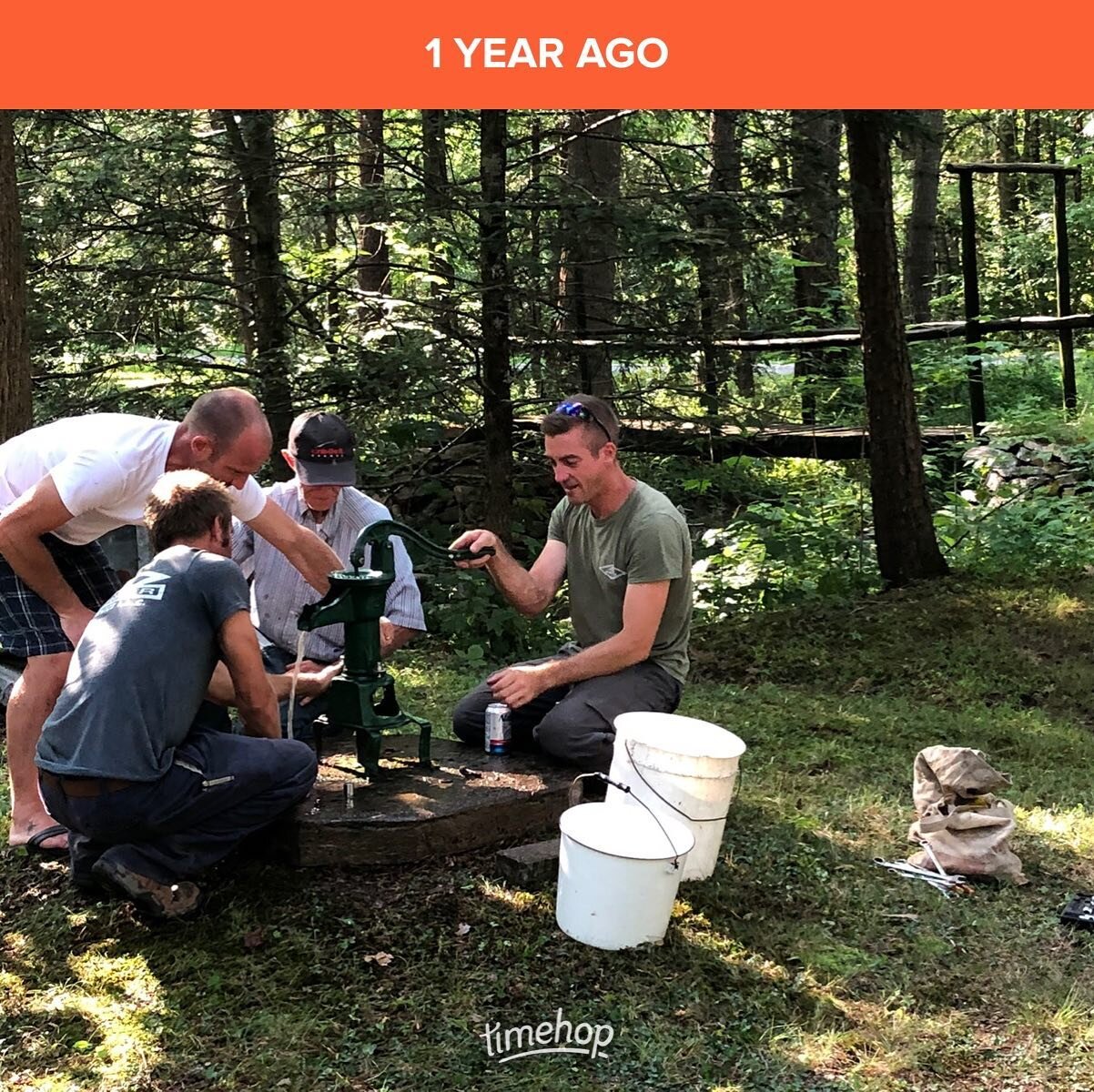 Repairing the well pump @campbearwallow 
#throwback #oneyearago 
#campbearwallow