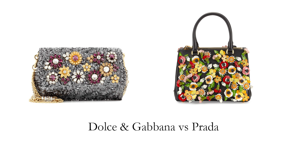 You can barely tell the difference between the Dolce and the Prada.
