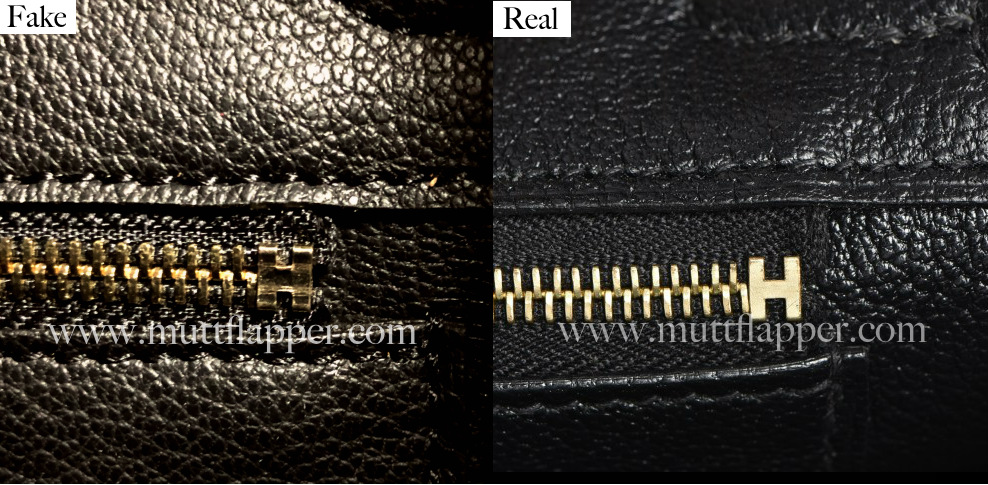 Side Comparison of A Birkin Replica 