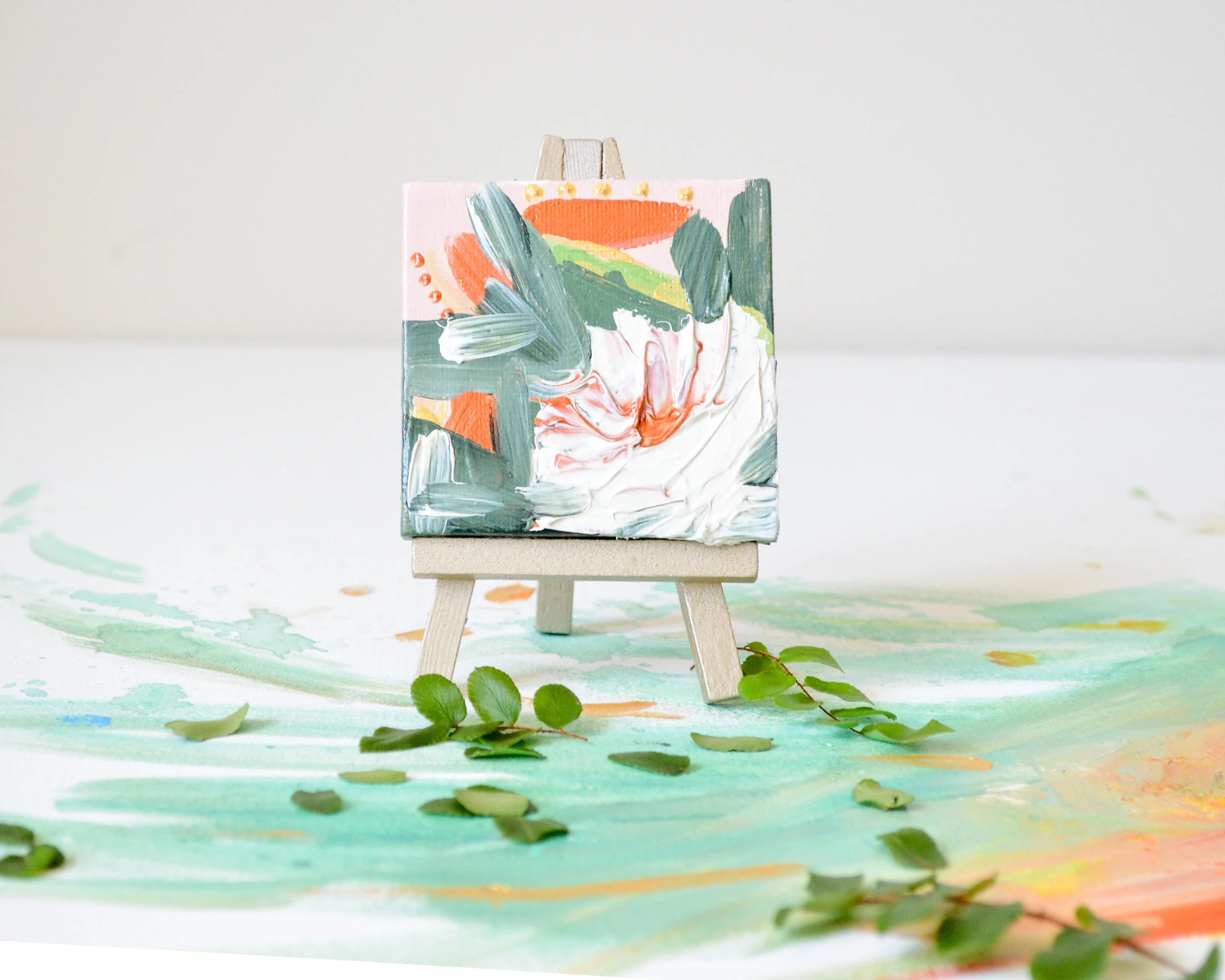 "Brims With Life" Acrylic Floral Painting By Corinne Yancone