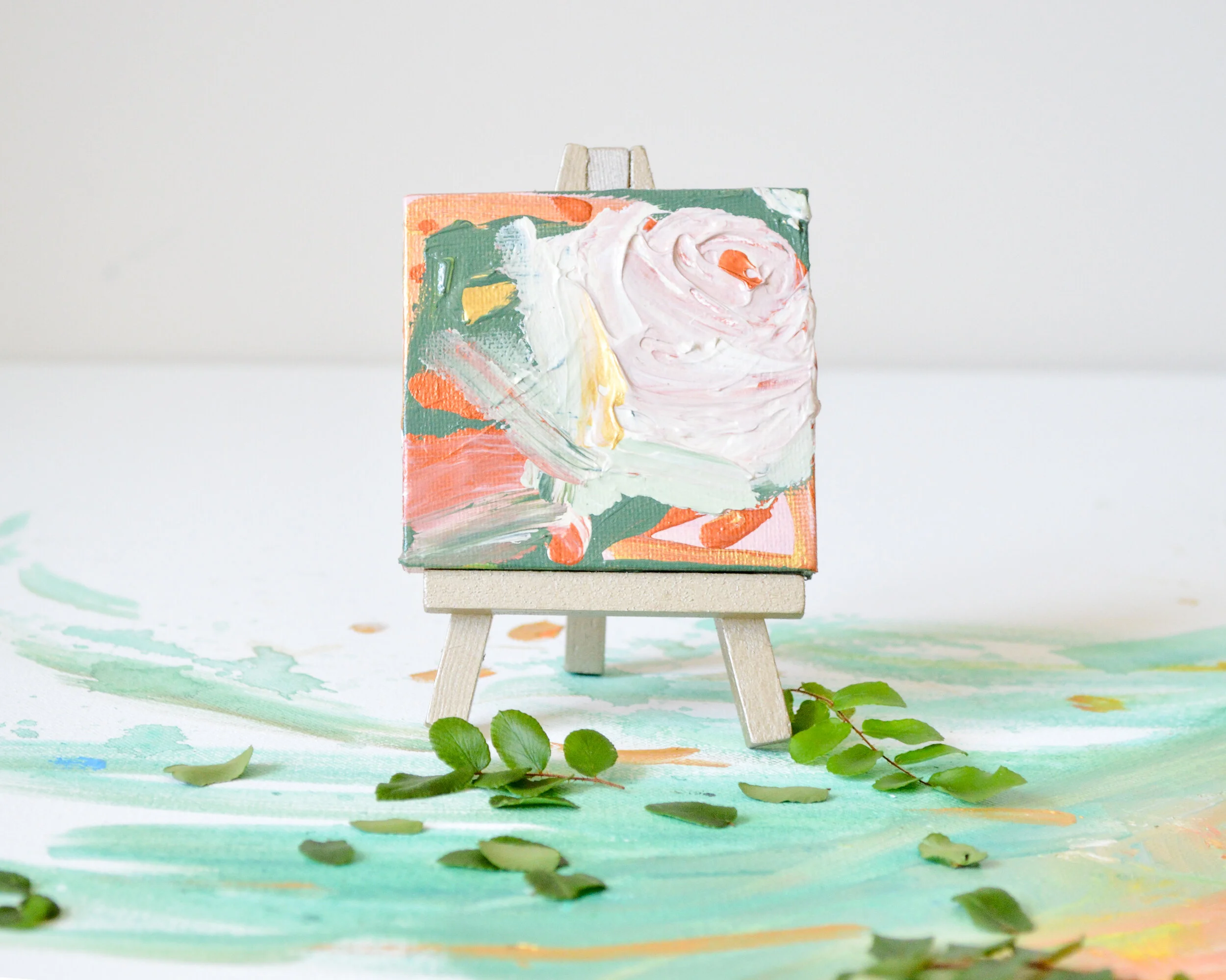 "Let Me Be Alright" Acrylic Floral Painting By Corinne Yancone