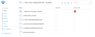 Example of DropBox