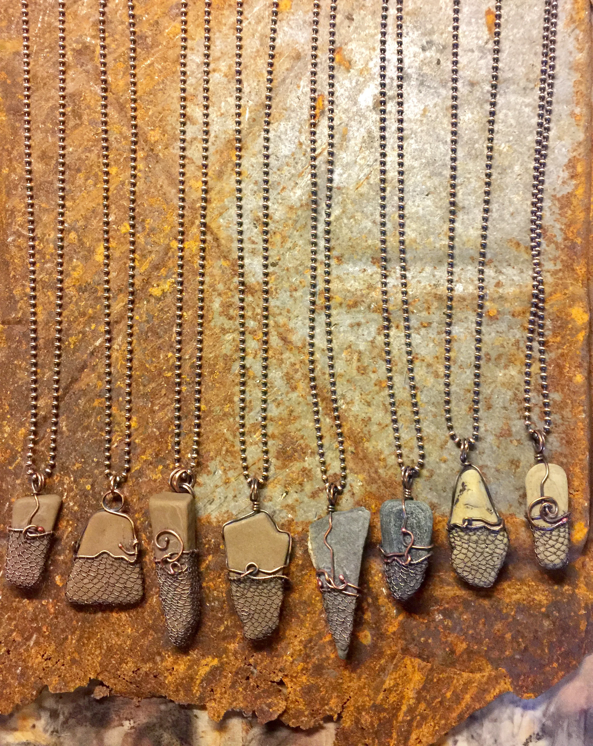 "Place" Stone Pendants