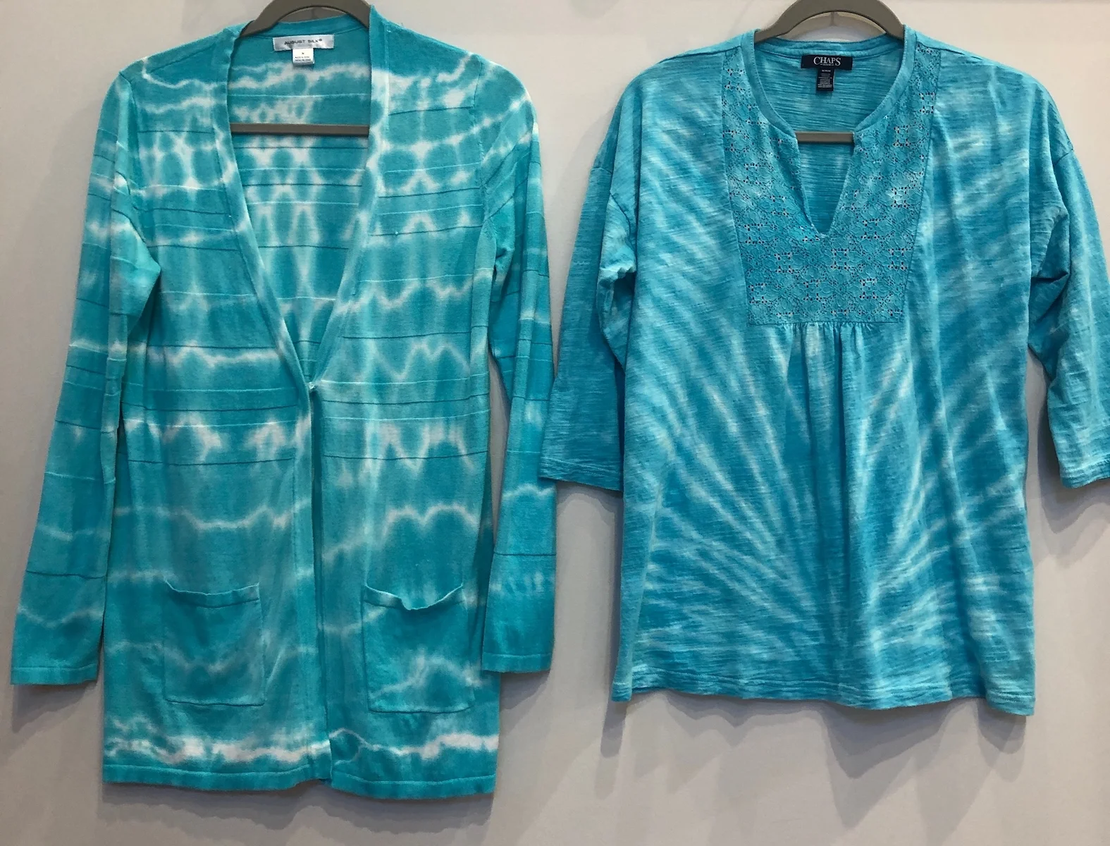 Upcycled whites from Good Will - my “Blue Skies” series of women’s tops.