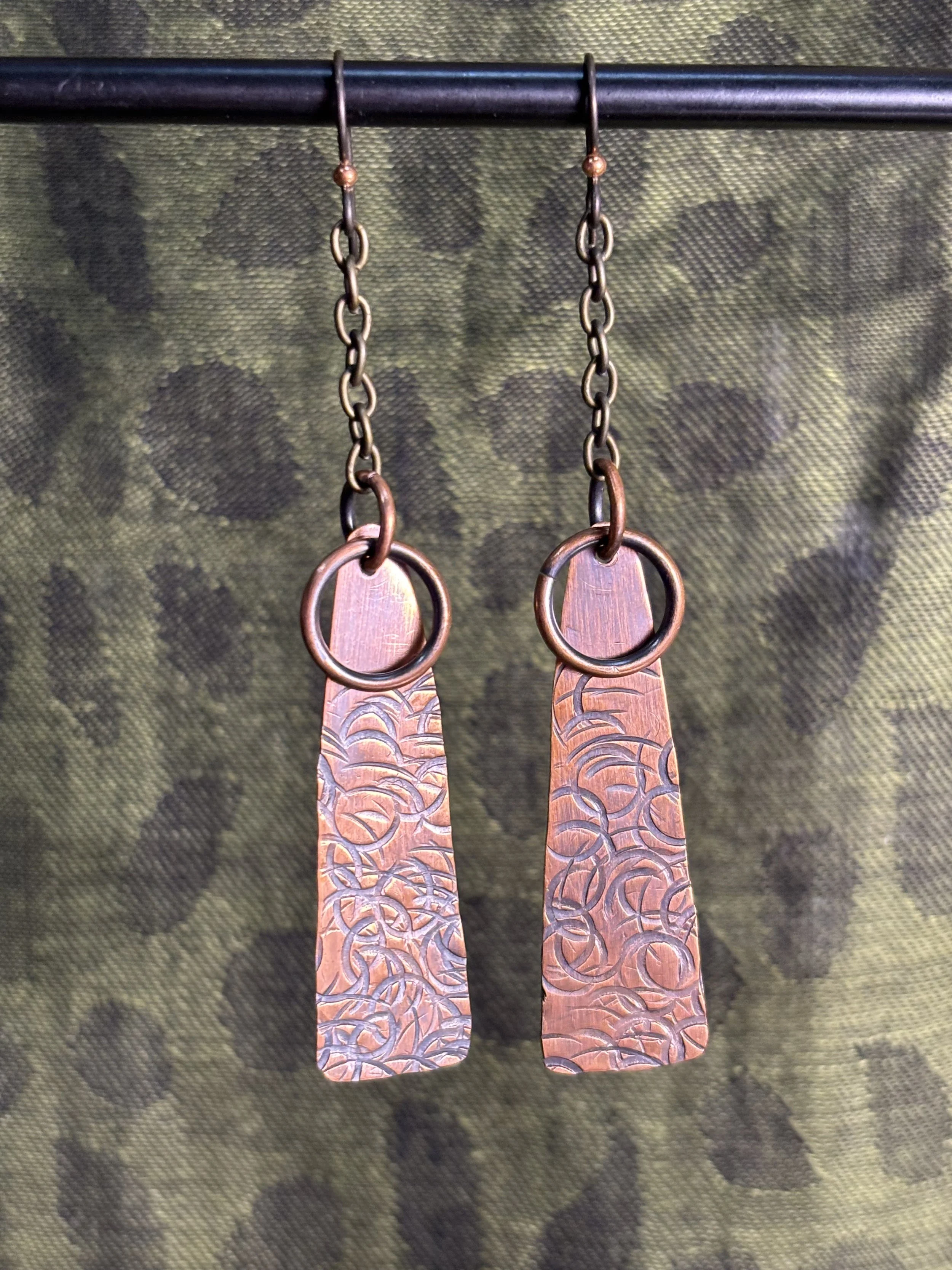 Long copper earrings with ring.jpeg