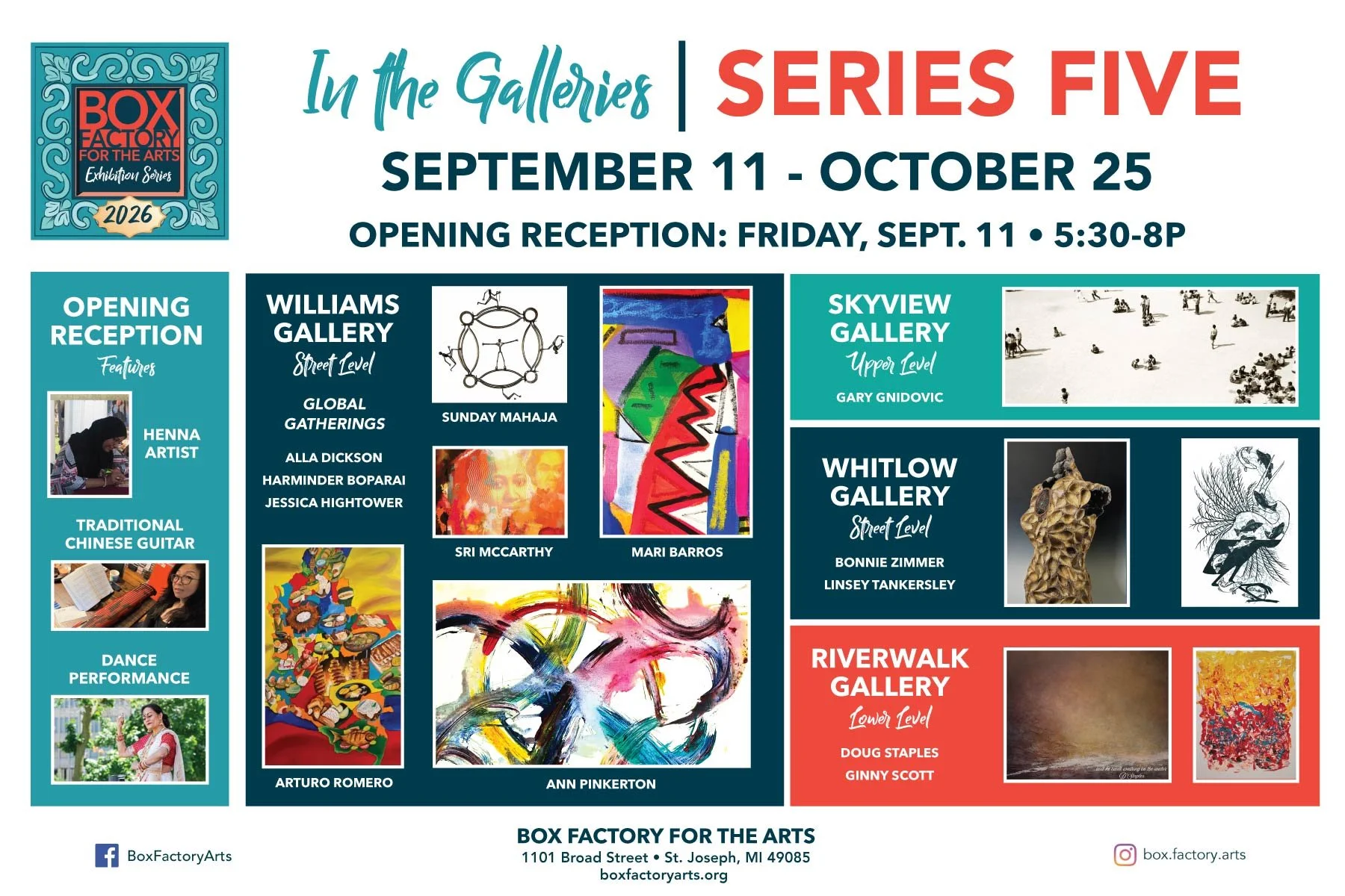Solo Show at the Box Factory, St. Joseph's Michigan