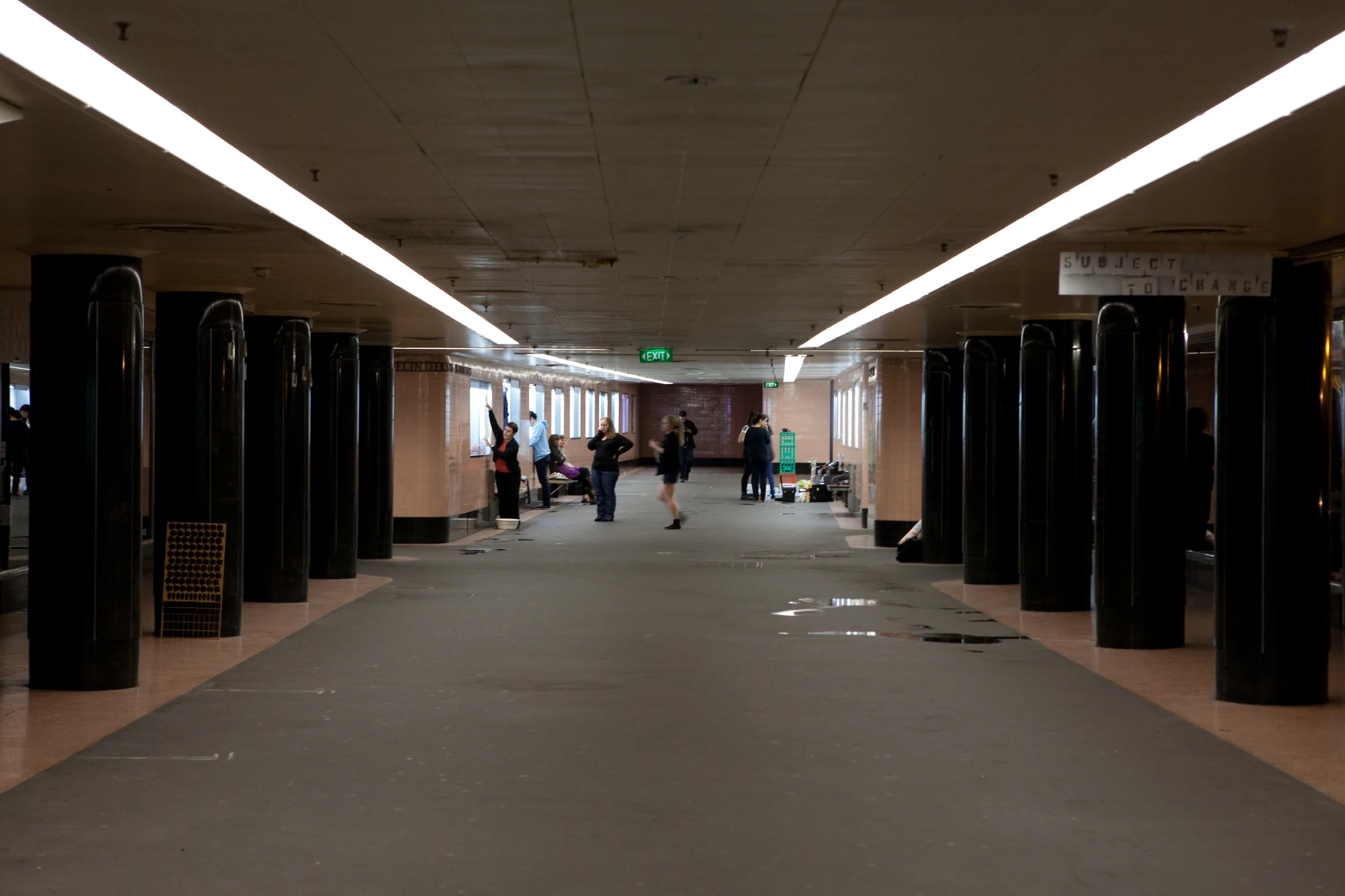 Platform Gallery: located in the Campbell Arcade subway under Flinders Street in Melbourne.