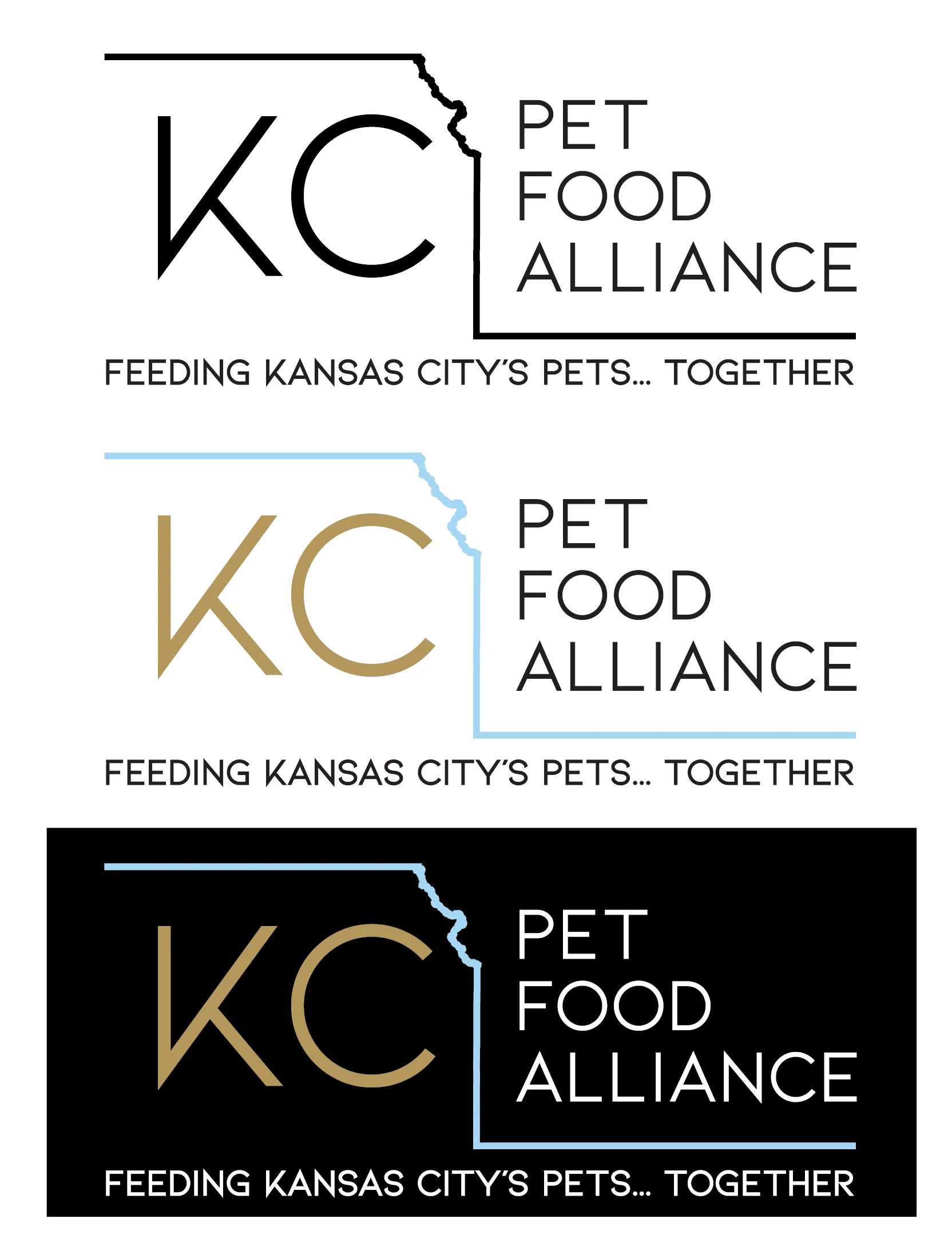  Three versions of logo: Single Color, Full Color, and Full Color Dark Background. 