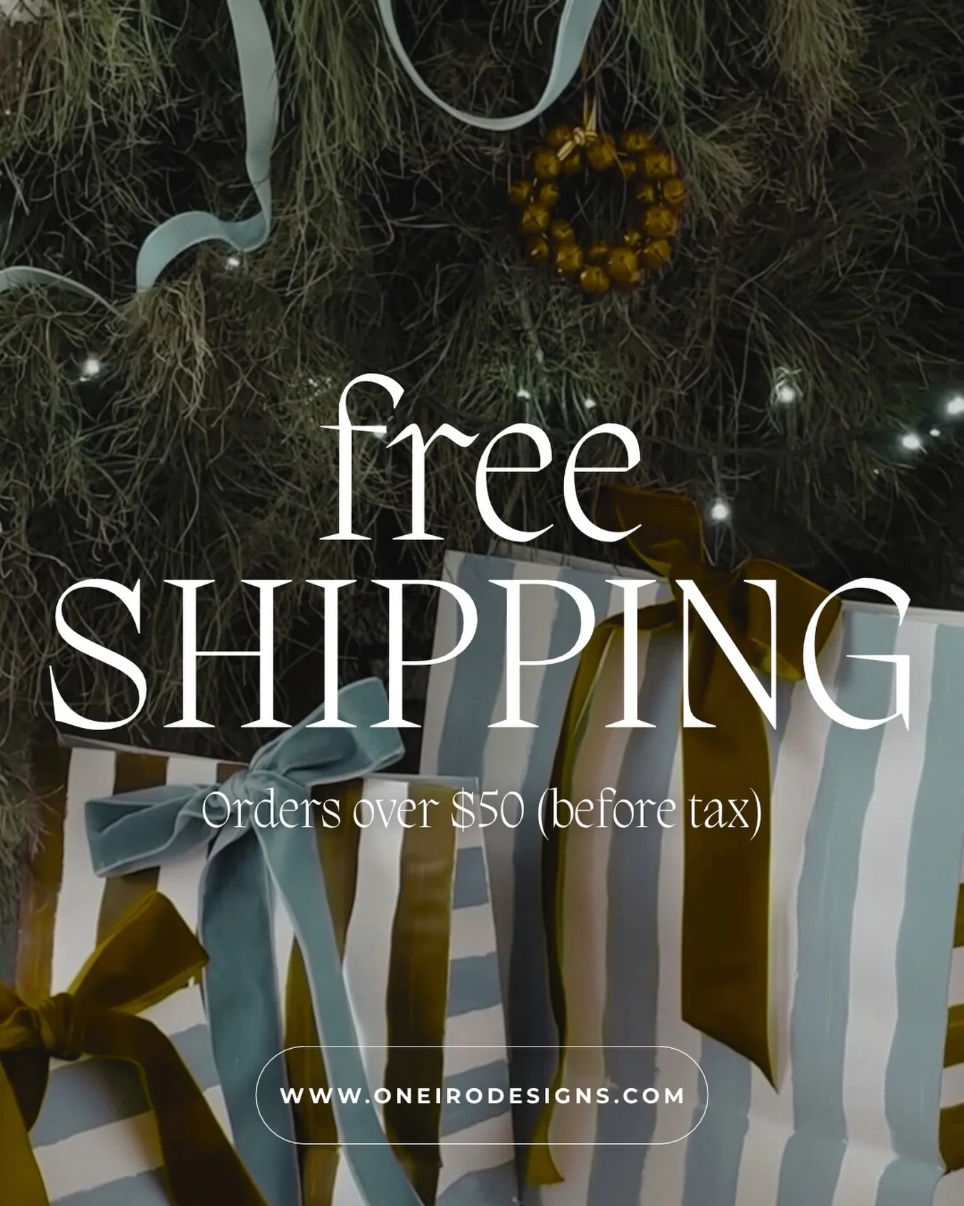 Celebrate the season with free Canada-wide shipping on all orders over $50 (before tax), now until December 15th💝
