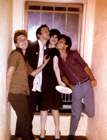 Kelly, Dix Denney, Trudie and Paul Roessler at the Canterbury, 1978. Photo by Alice Bag