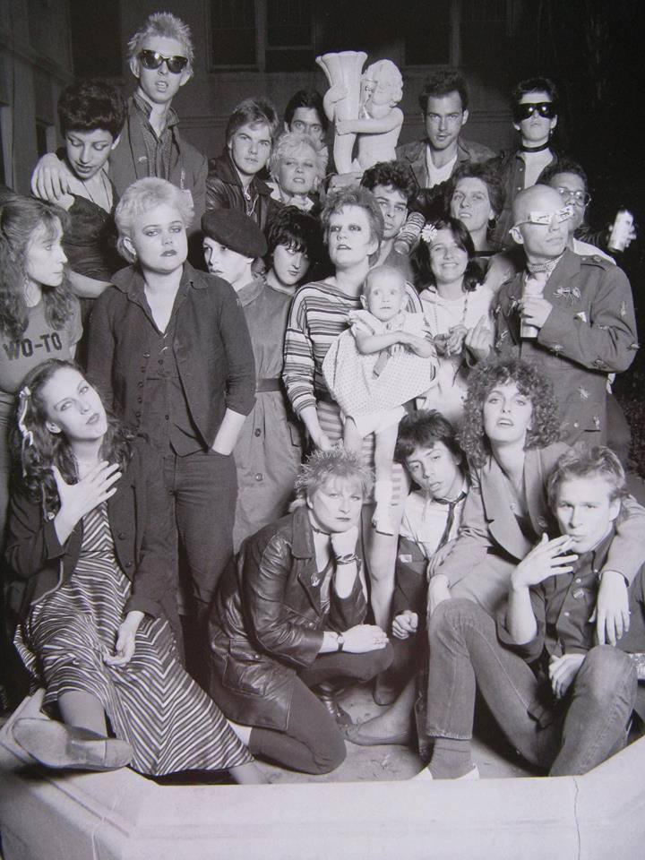 Punks at the Canterbury, 1977. Connie Clarksville front and center. Photo by Jules Bates.