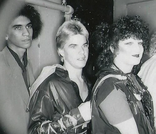 Pat Smear, Bobby Pyn, Connie Clarksville in 1977, photo credit unknown