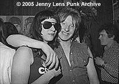 Spock and Rat Scabies in 1977, photo courtesy of Jenny Lens.