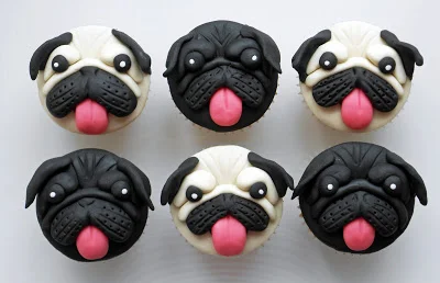 black pug cake