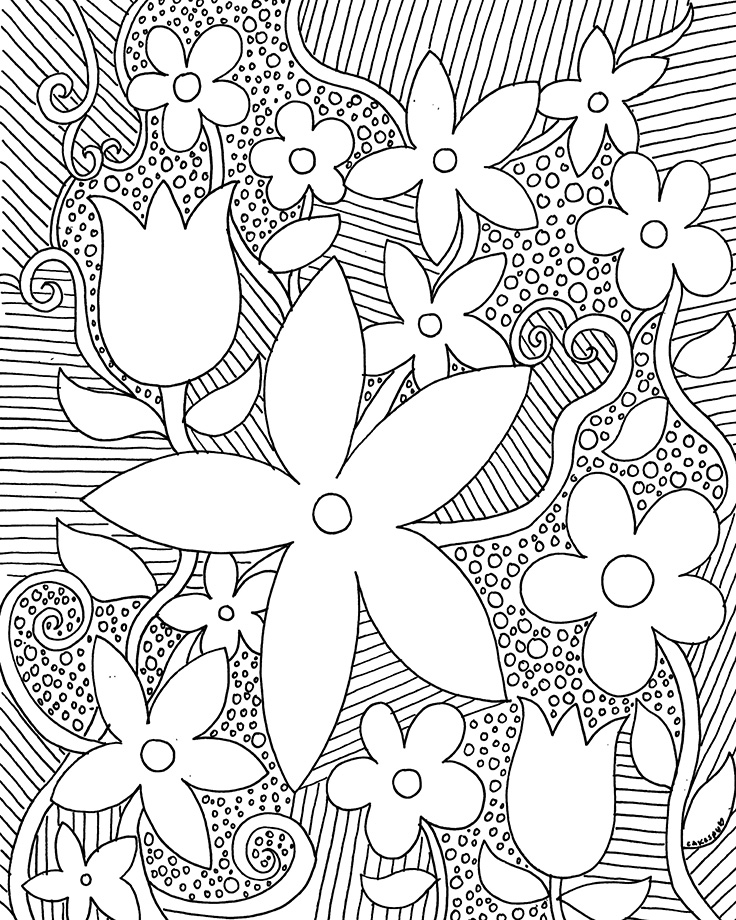 free coloring book pages nature themes — jessie unicorn moore