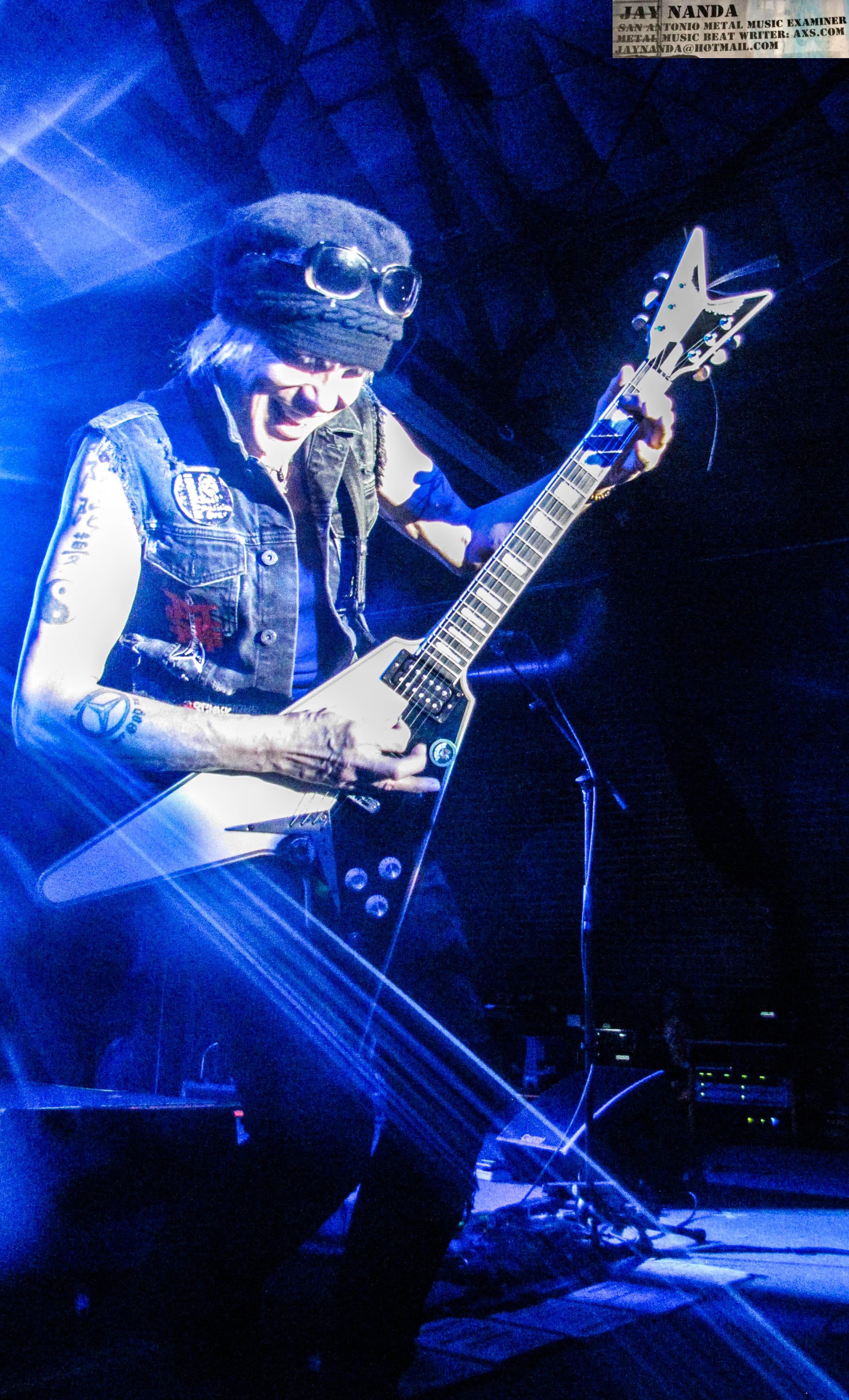  Schenker rips into a solo. 