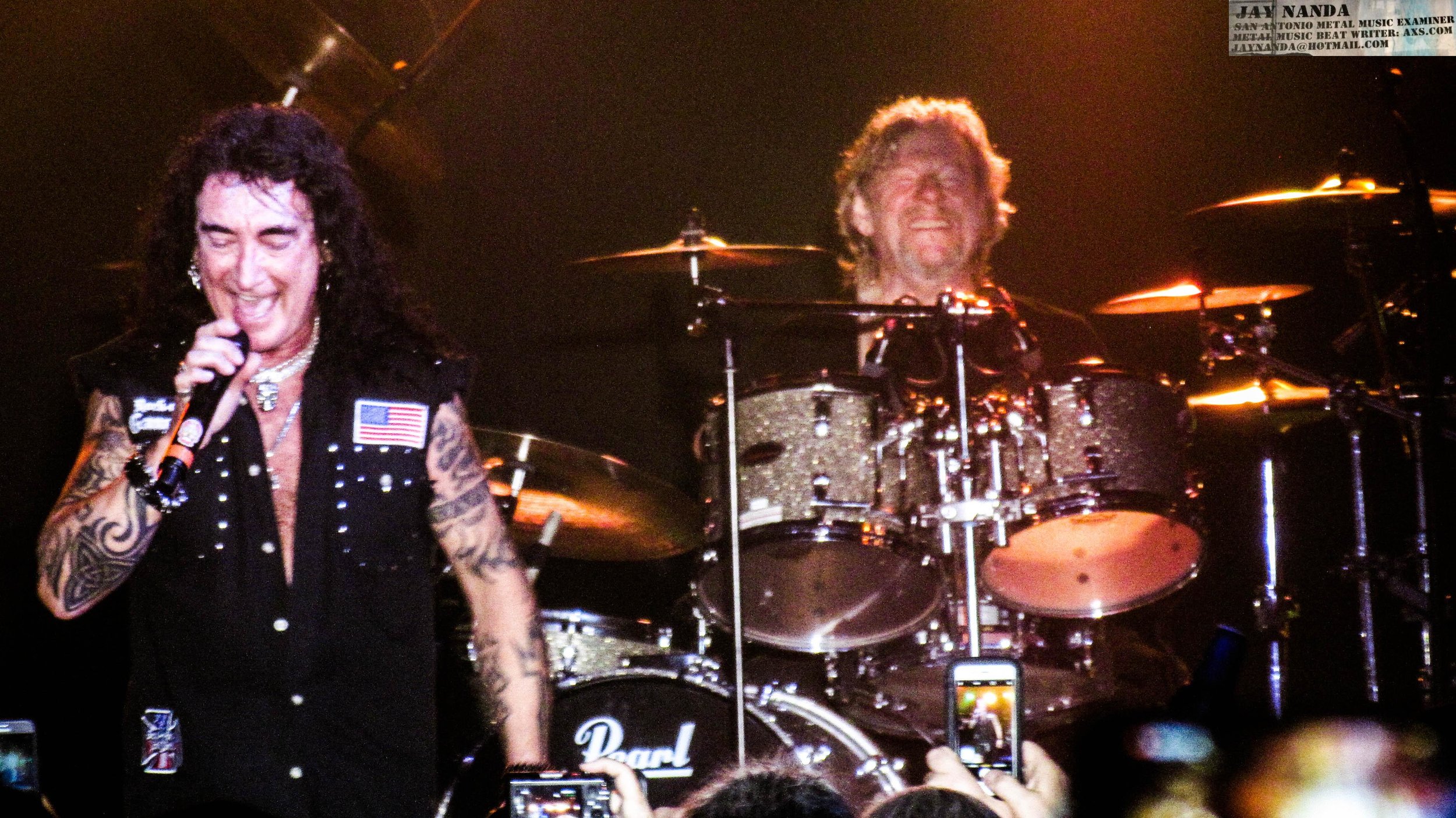 McAuley sings one of his 1989 tracks with McAuley Schenker Group, "Bad Boys," while McKenna provides the drum work.