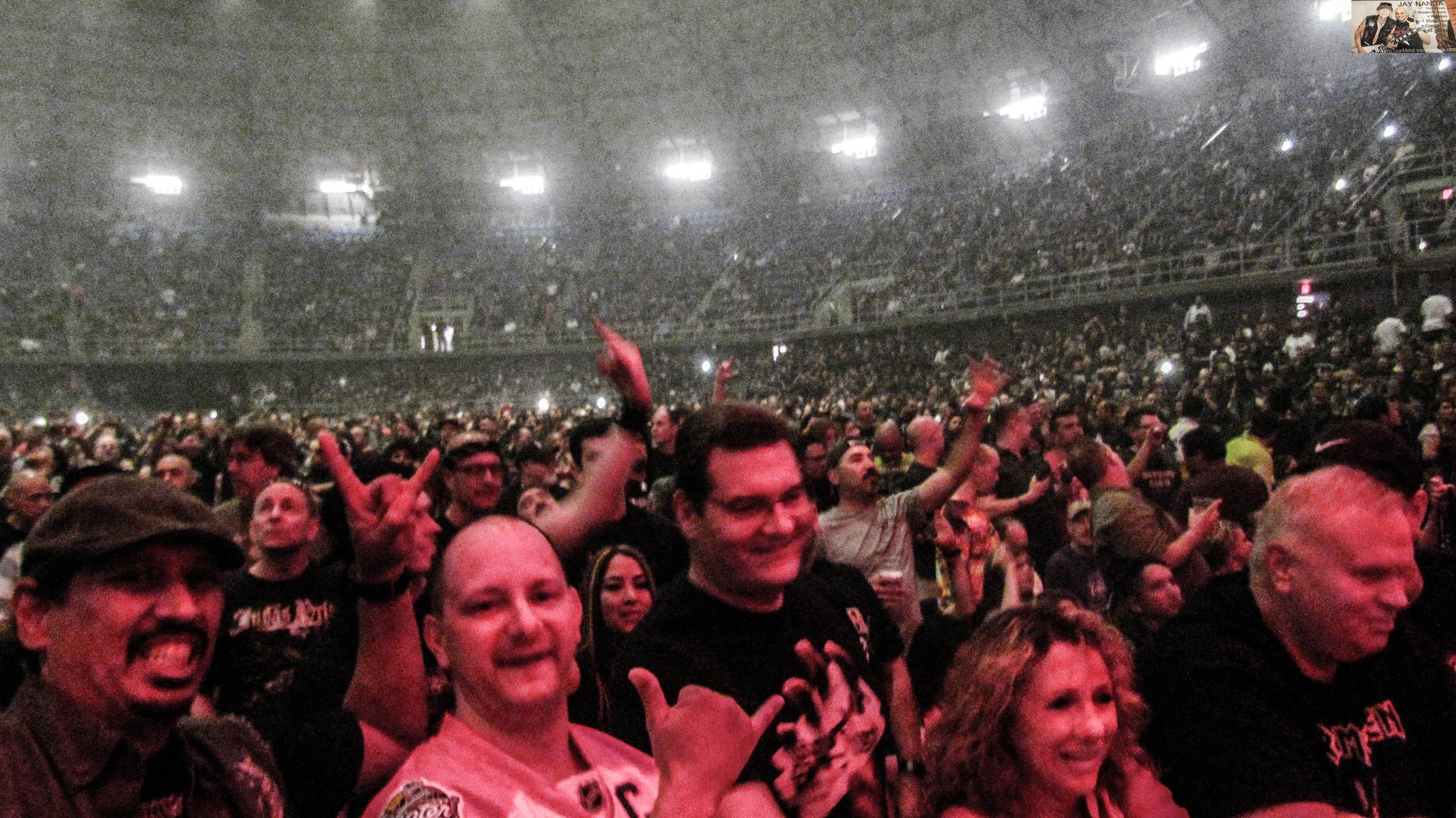 Fans anticipate the drop of the curtain.