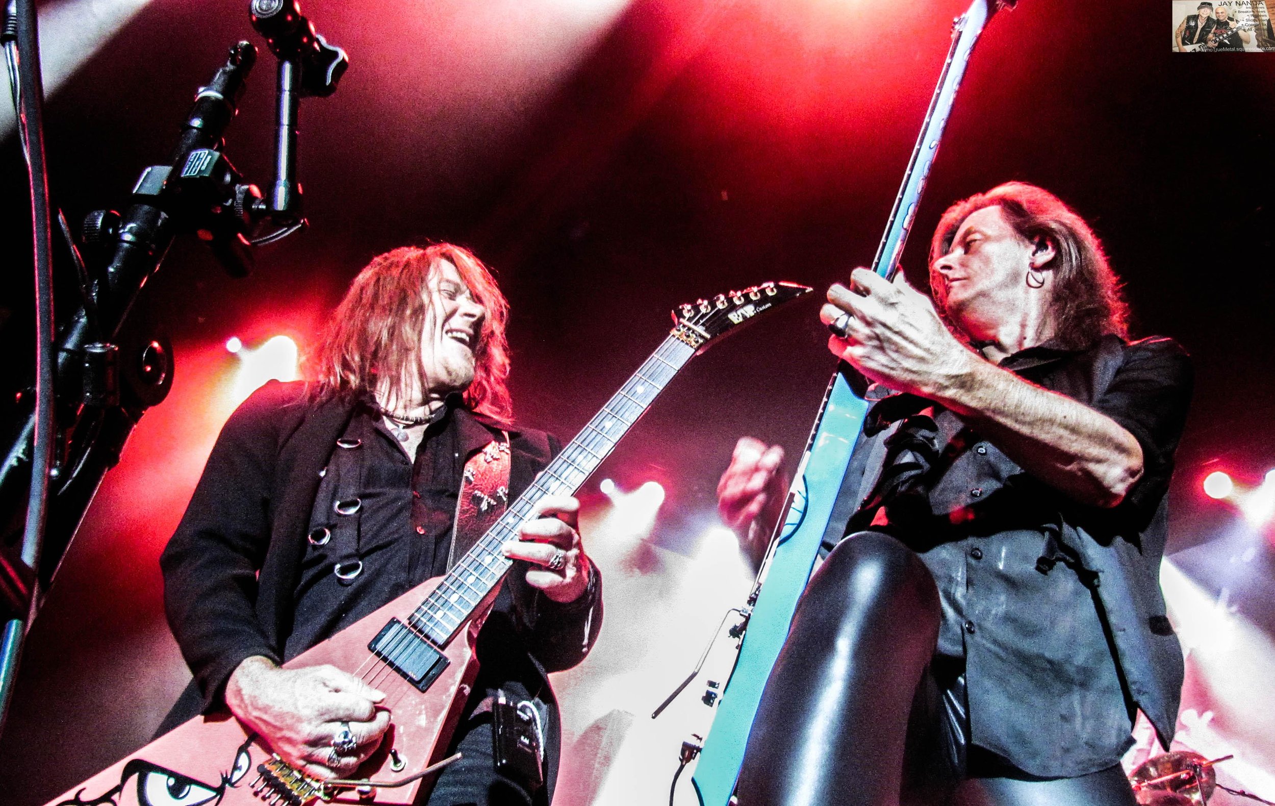 Hansen (left), who departed Weikath and the rest of the group in 1988 and eventually formed Gamma Ray, has gone on record as saying he was the main architect behind having the pumpkins unite.