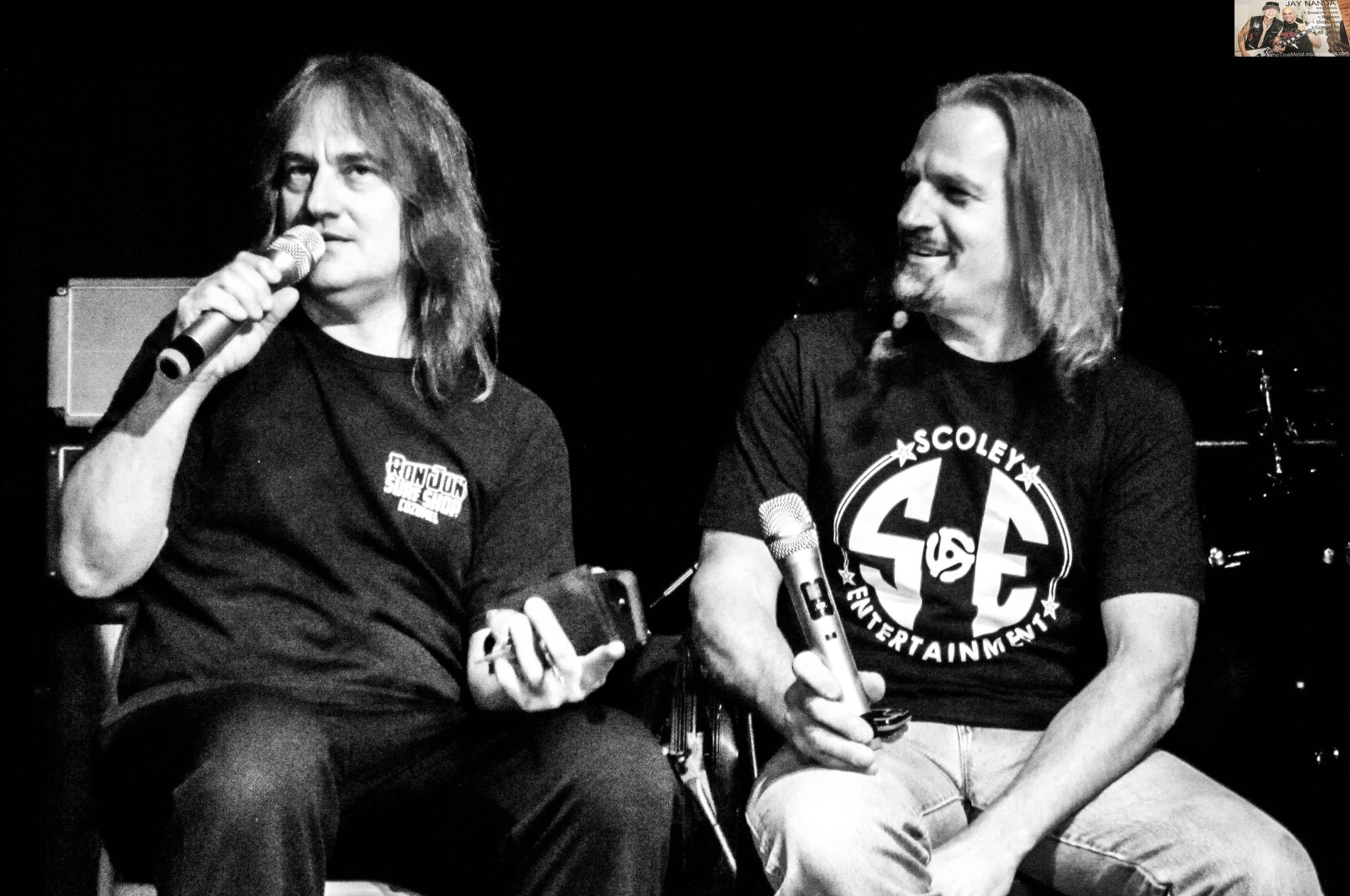 Ron and Bobby Jarzombek not only performed together for a rare instance but jointly took part in the Q&A just prior to its ending.