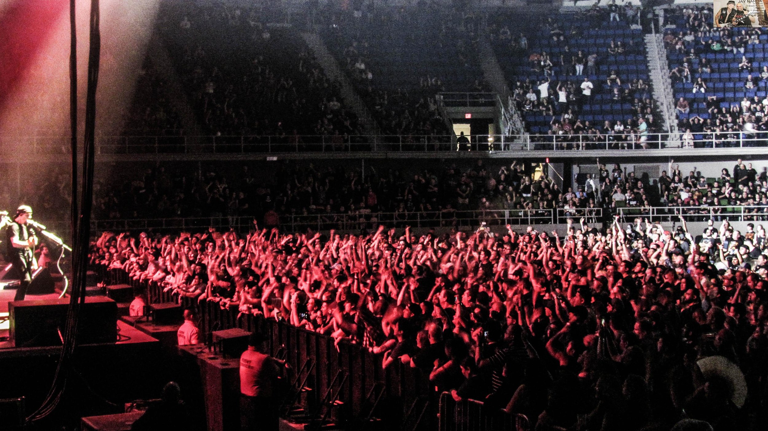  An estimated 3,500 fans turned out on a Tuesday to watch Godsmack and Stitched Up Heart. 
