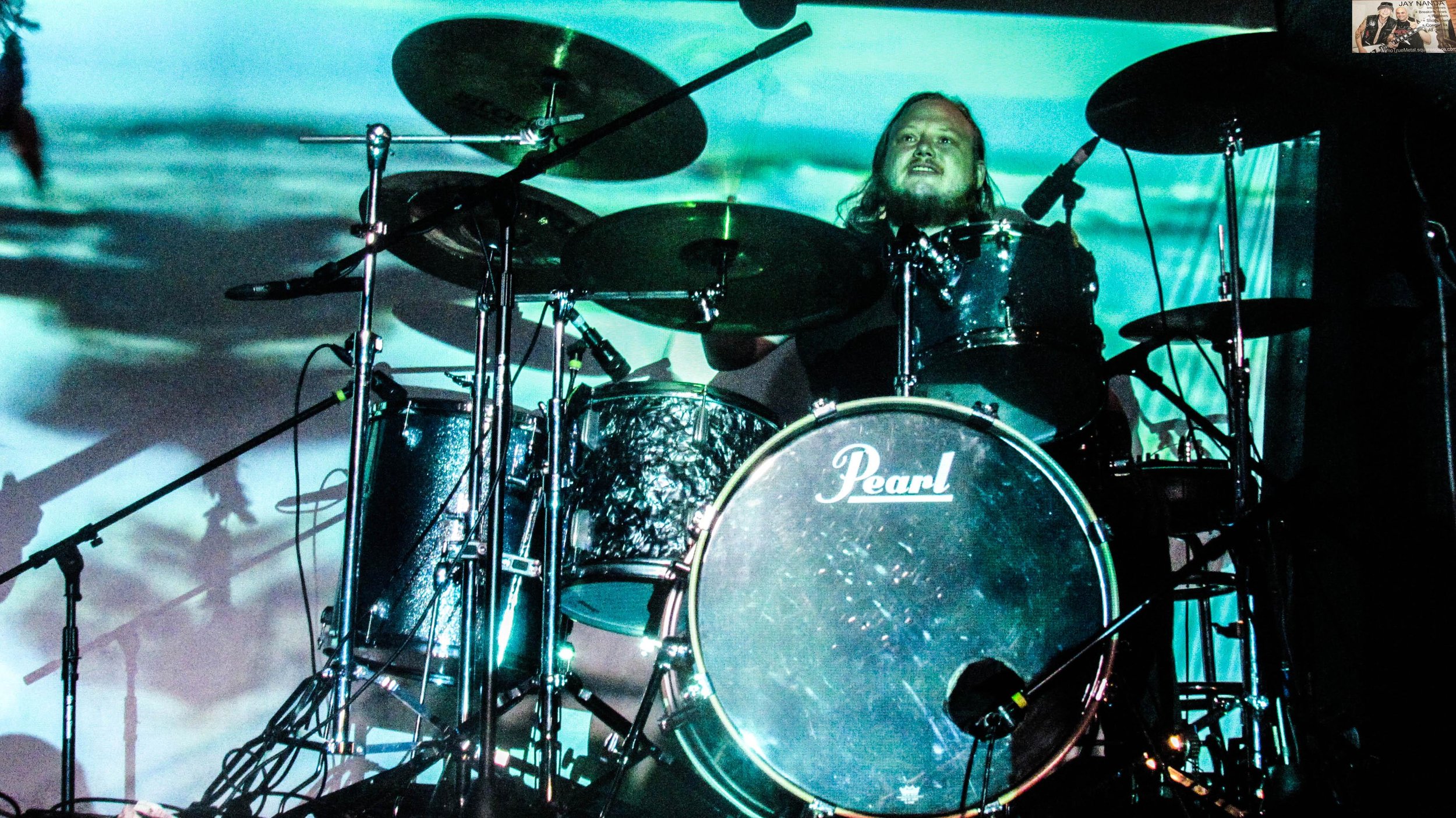 England native Richard Kirk jams on the kit.