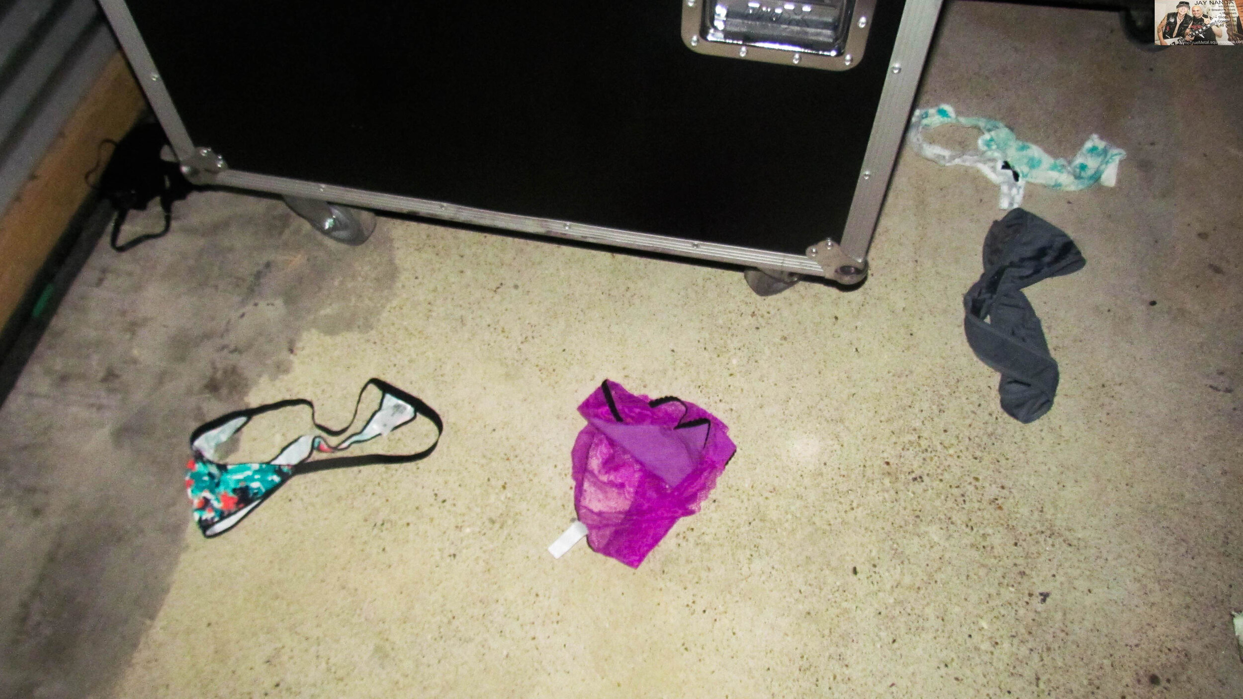 Panties flew into the photo pit during Wulfholt’s set.