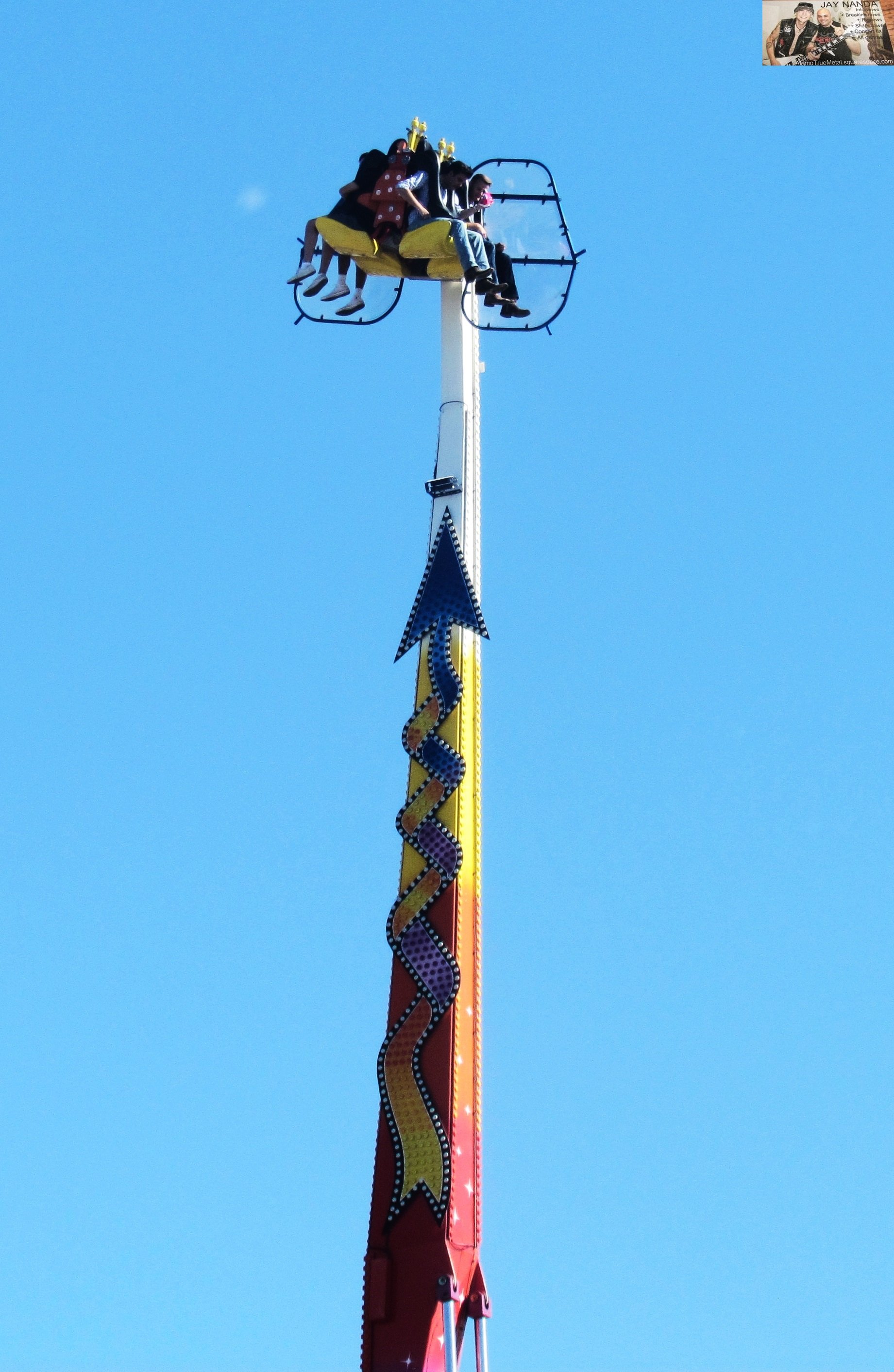  This revolving ride had revelers feeling as if they could touch the sky. 