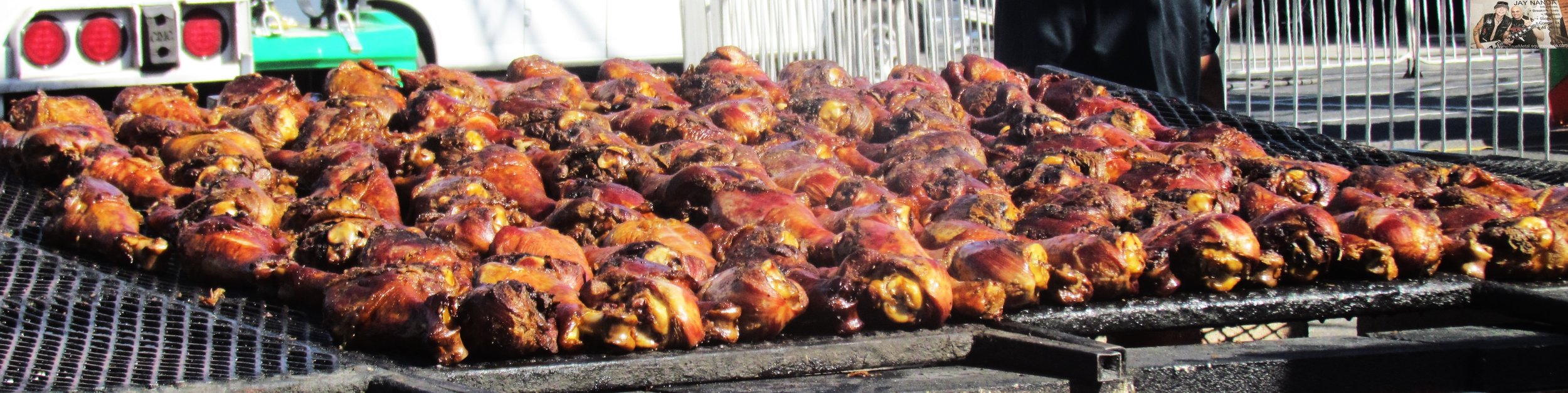  $20 turkey legs were a popular item at the Bake. 