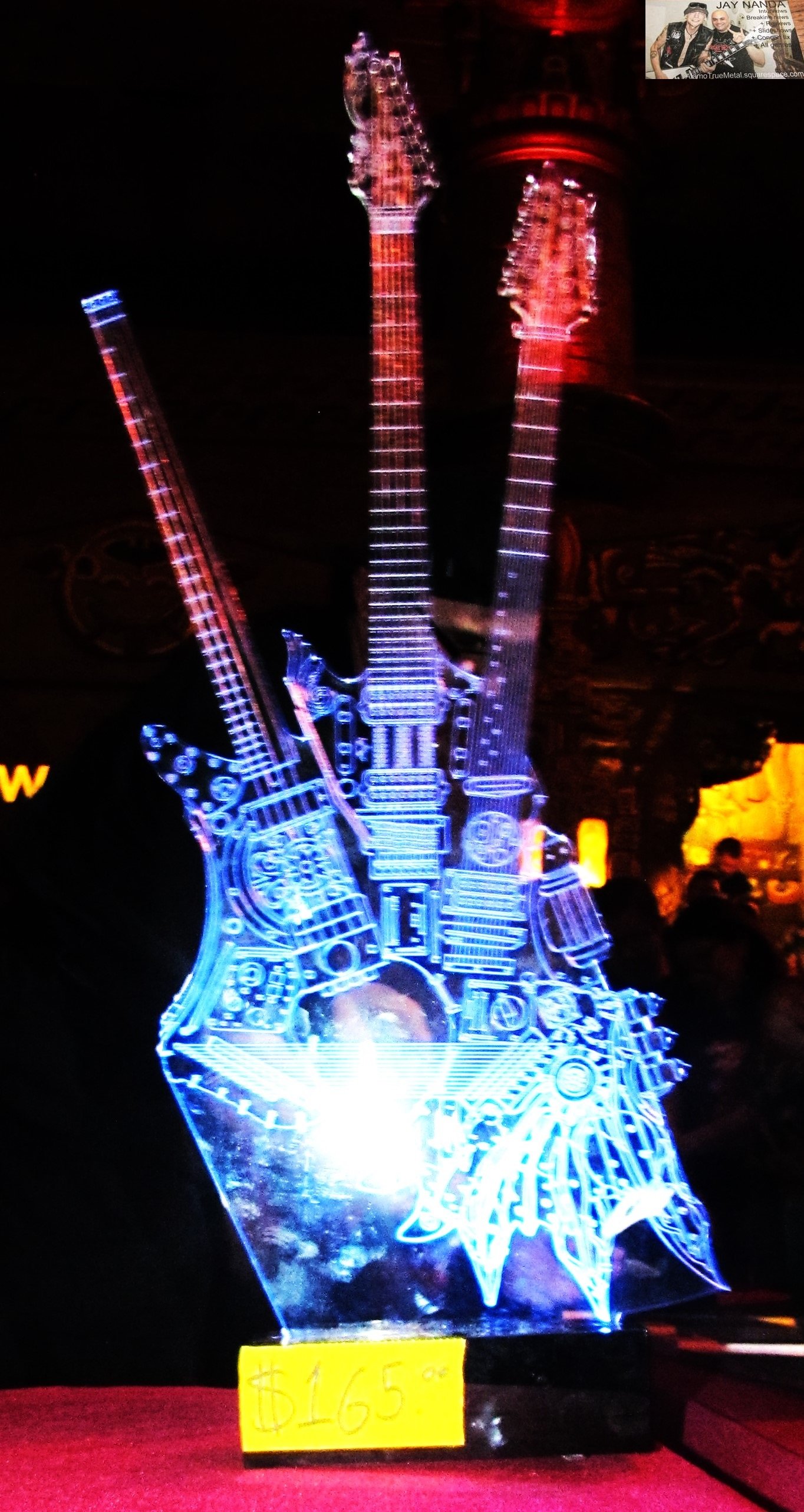  A likeness of Vai’s hydra guitar could be yours from the merch booth — or you could simply watch ATM footage of Vai playing the real concoction within this article. 