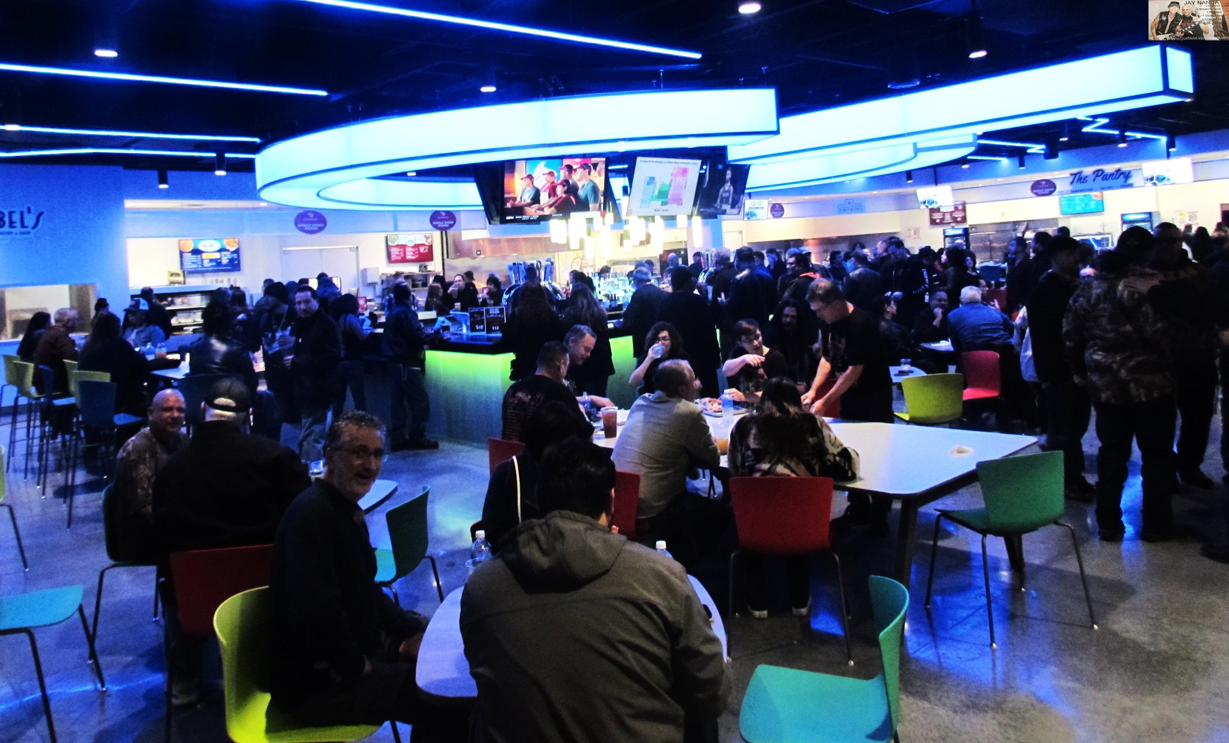  Fans check out the bar area that holds several mini restaurant booths prior to the show’s start. 