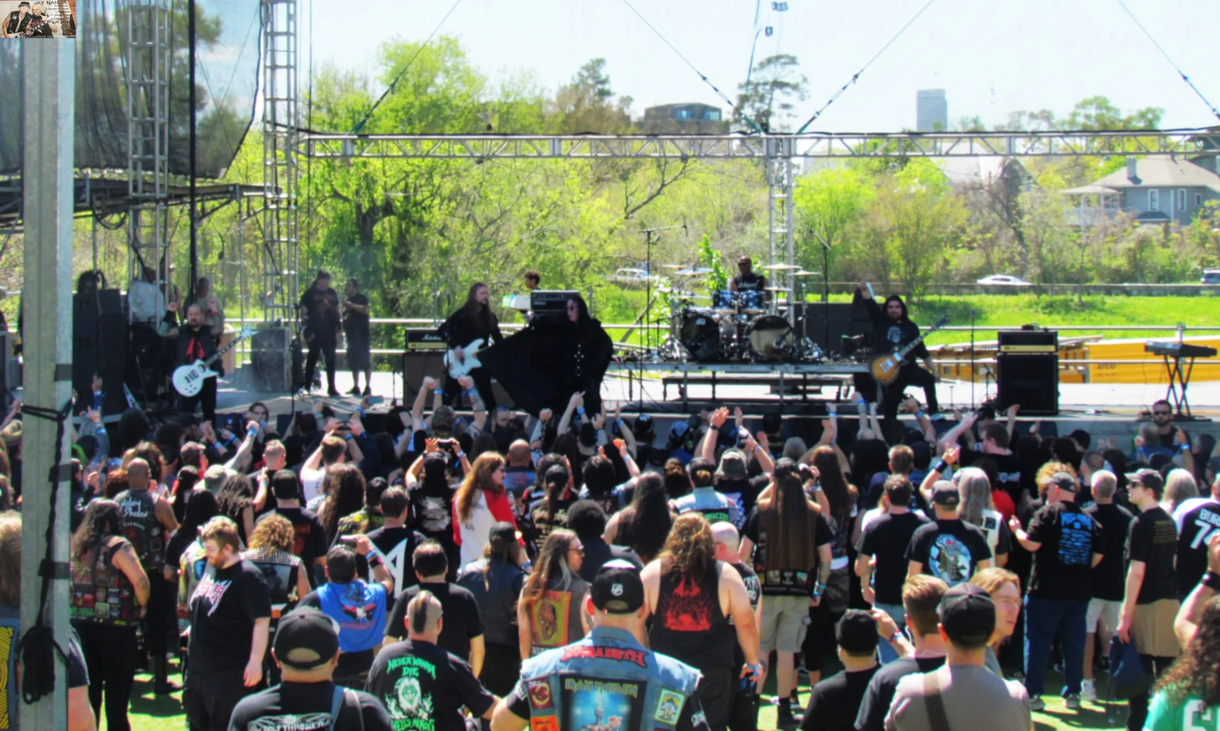  The appreciative crowd takes in Helstar’s six-song set at 1:45 p.m.  