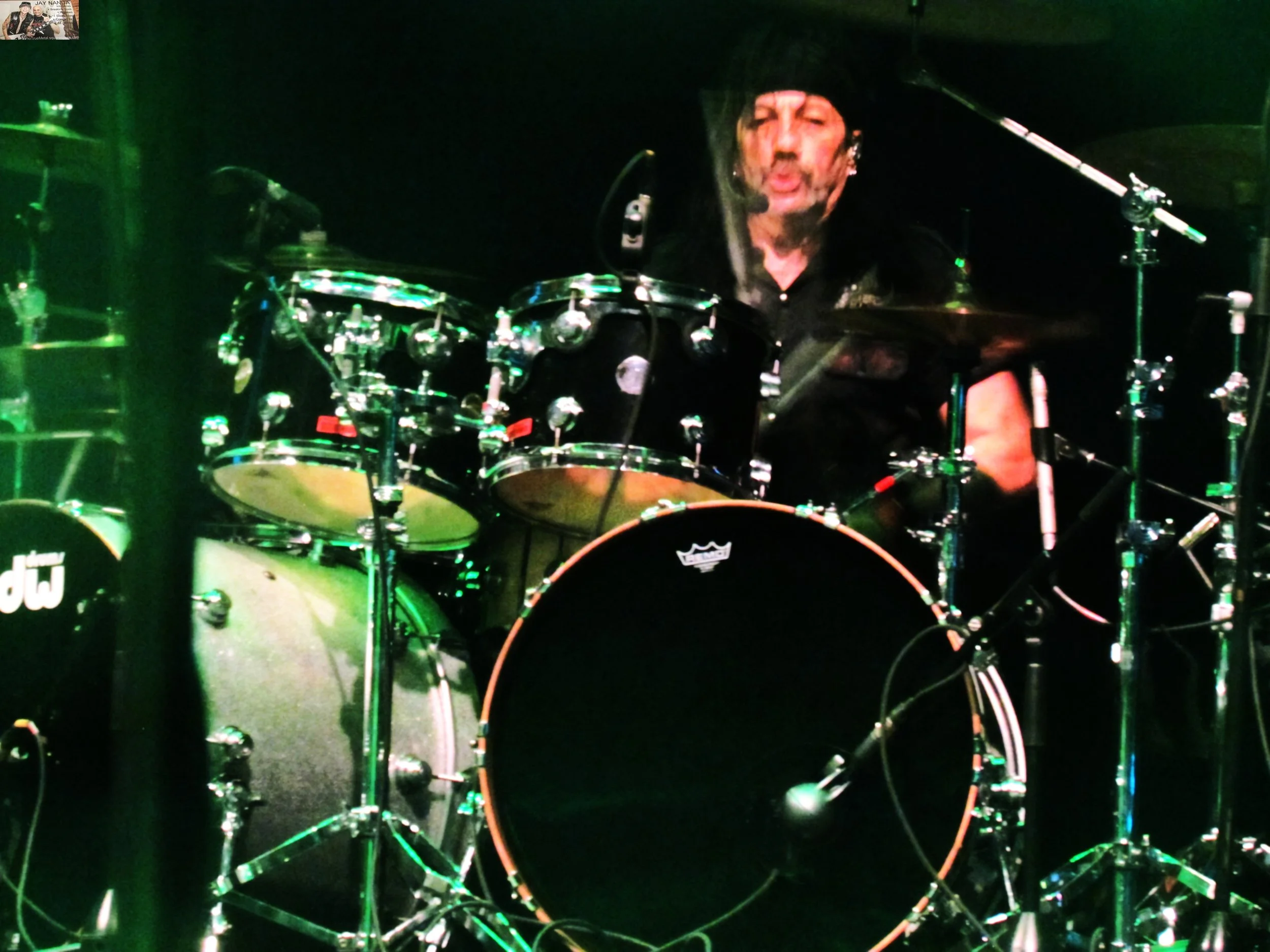  Johnny Dee has been Doro’s drummer since 1993 though he started out in late ‘80s glam band Britny Fox. 