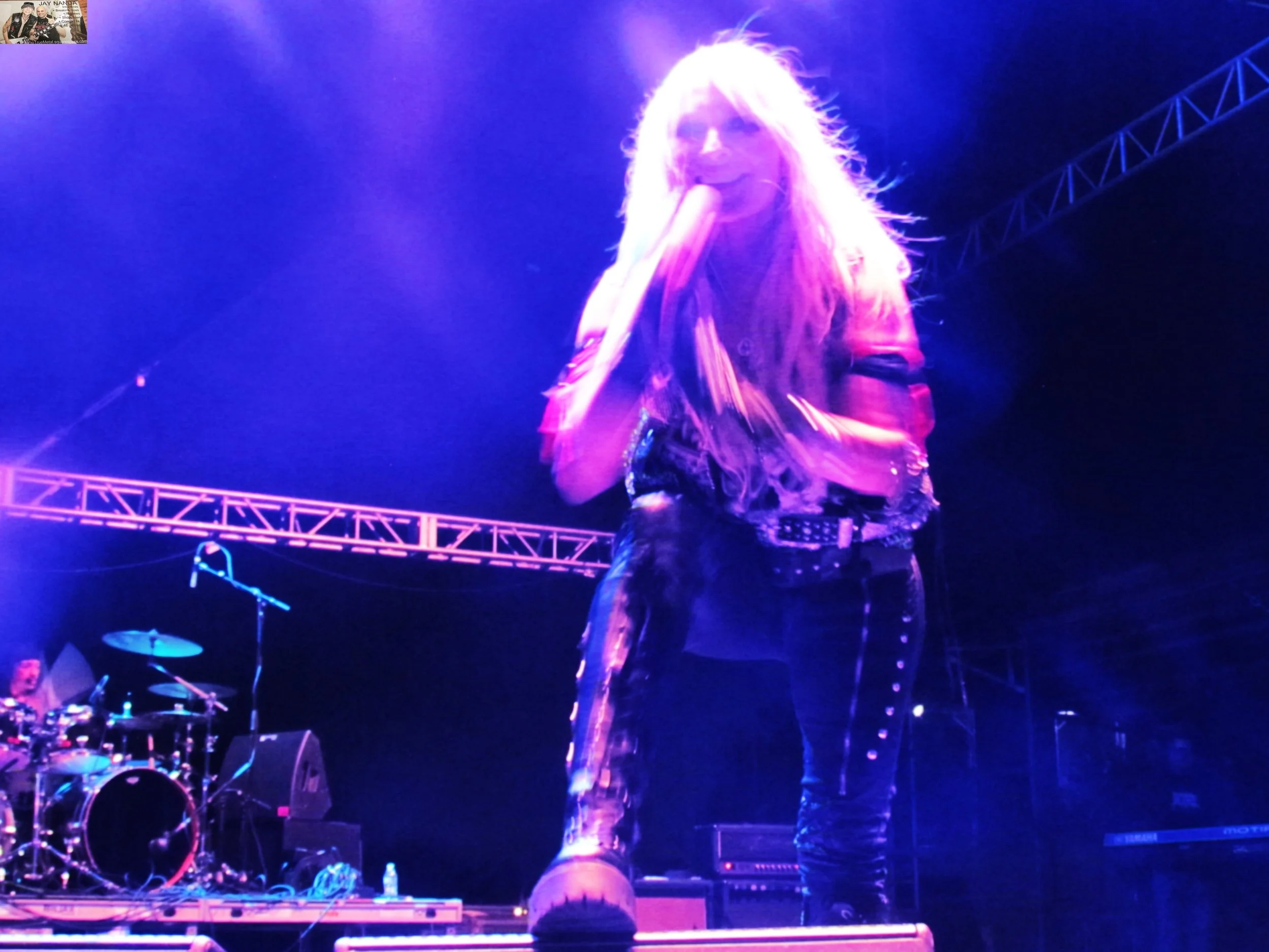  Pesch concentrated her set on “old school” Warlock songs but added a tune from her latest and 2023 album  Conqueress — Forever Strong and Proud  called “Time for Justice.” 