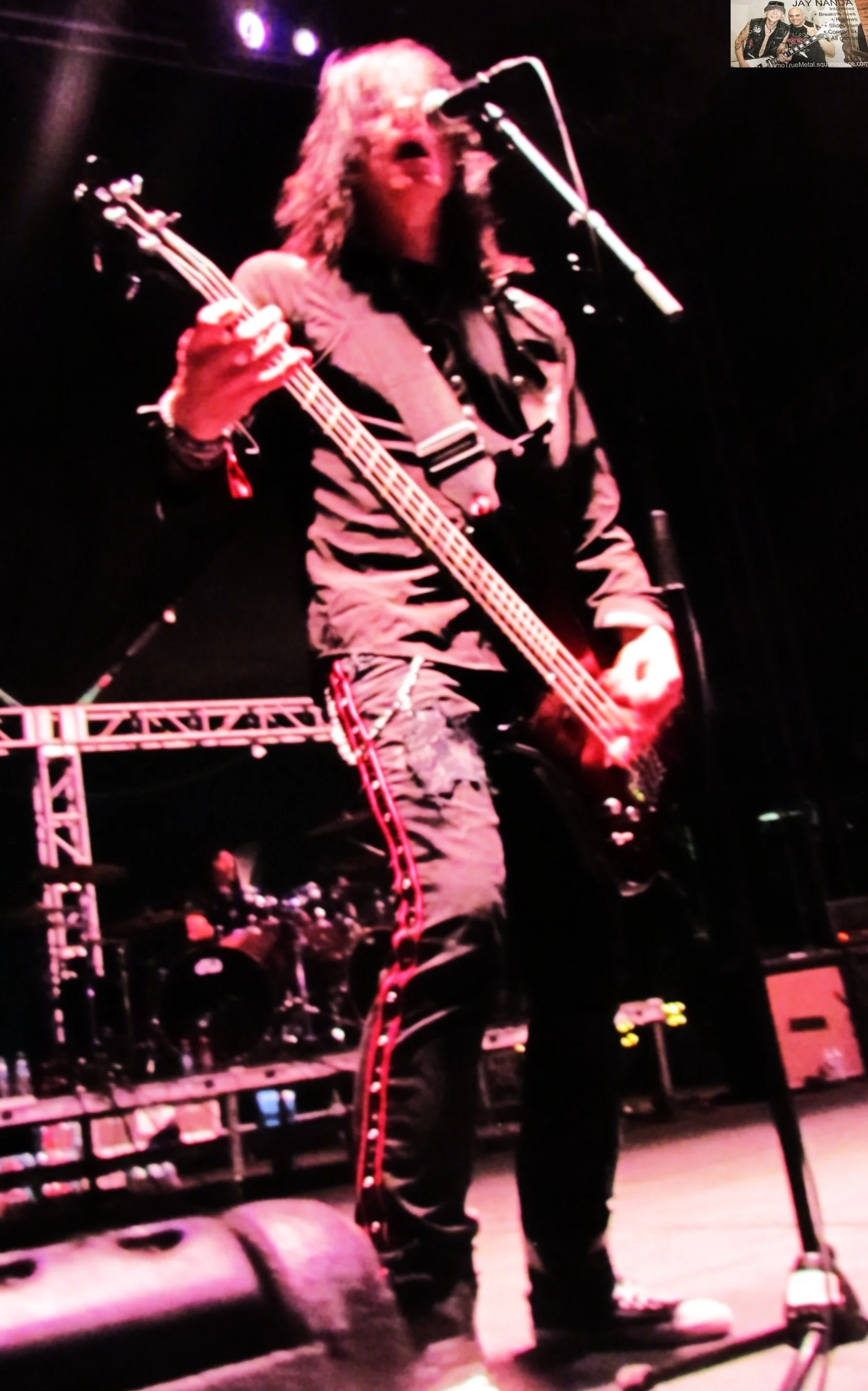  Douglas provides backup vocals and bass on “East Meets West.” 