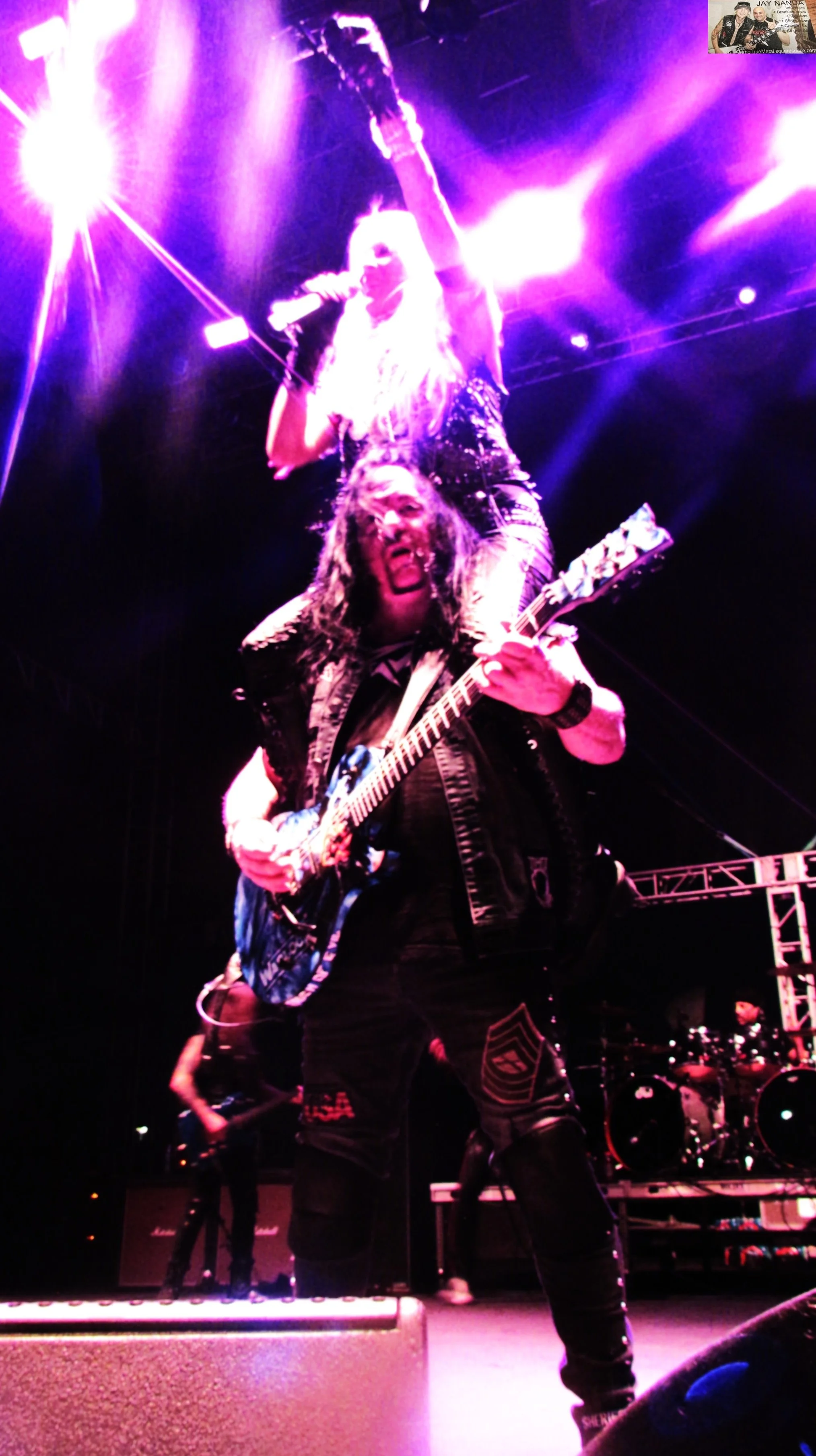  Pesch, with some help from Bolan, has been on top of the metal world in her native Germany for many years and felt that way, too, at Hell’s Heroes.  