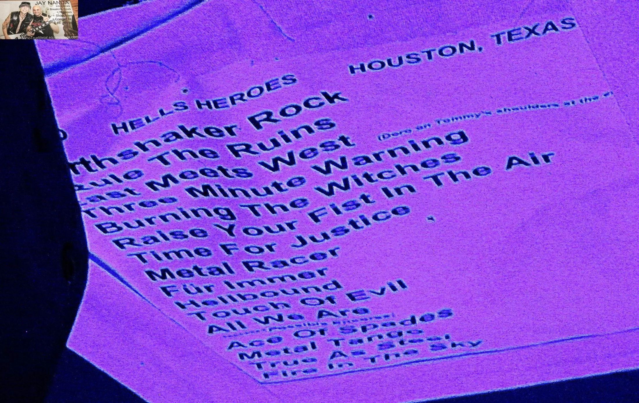  Pesch moved “True As Steel” into the predetermined “Touch of Evil” slot and omitted “Metal Tango” and “Fire in the Sky” before dedicating her Motorhead cover of “Ace of Spades” to her legendary close friend Lemmy Kilmister and guitarist Phil Campbel