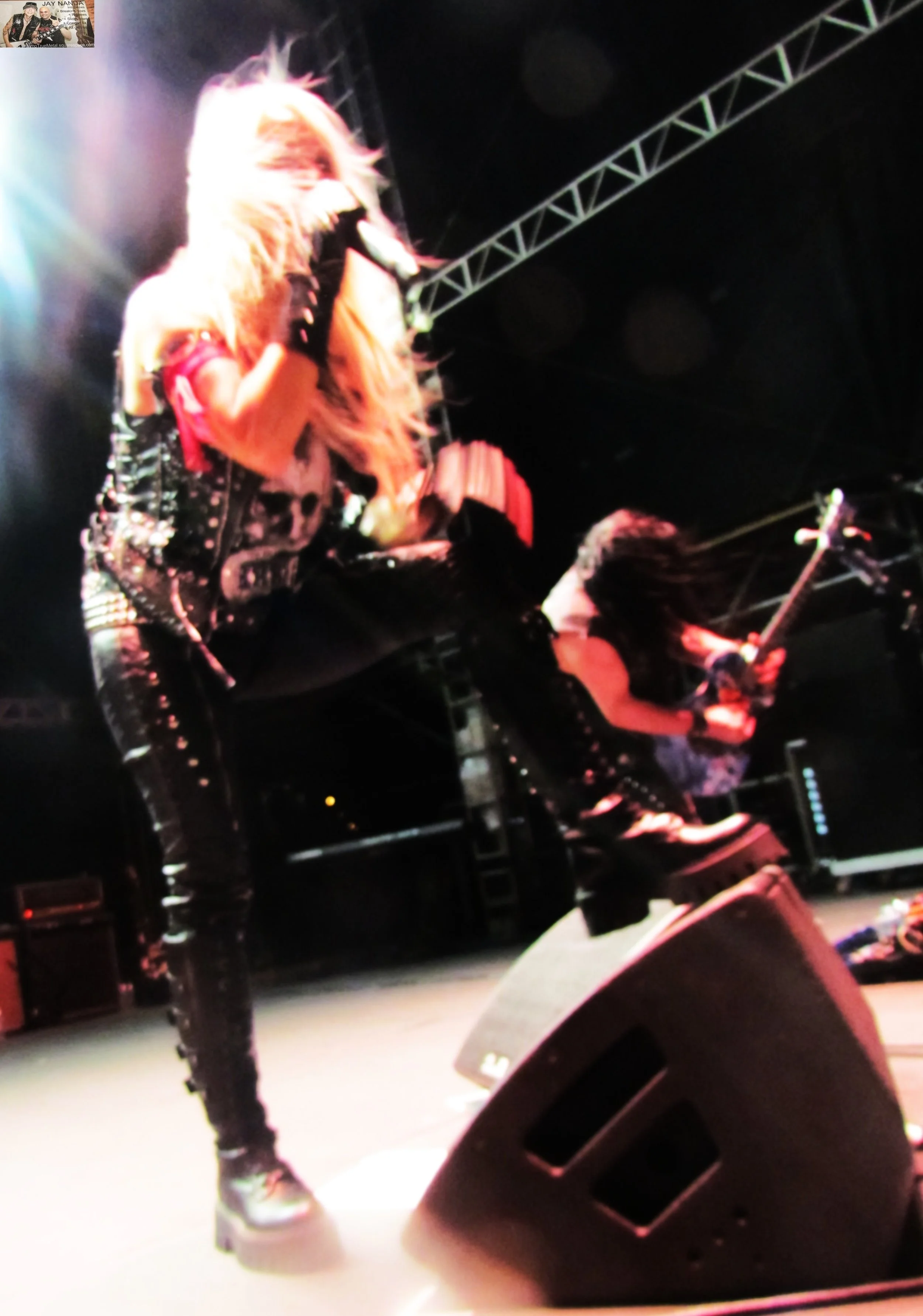  Pesch headlines Day 1 of Hell’s Heroes VIII and would be followed in that same slot on the same stage the next night by one of her fellow longtime German vocalist friends Udo Dirkschneider.  